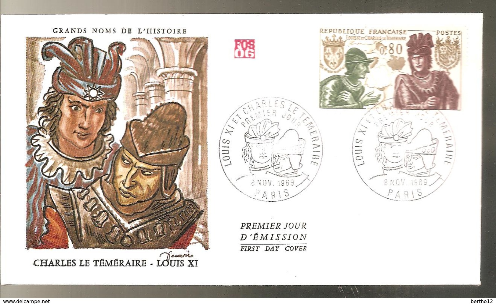 FDC  1969 CHARLES LE TEMERAIRE - 1960-1969