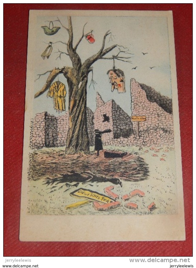 MILITARIA - Humoristique -  La Fin Du Nazisme     -  A. JAEGY   Illustrateur - Patriotic