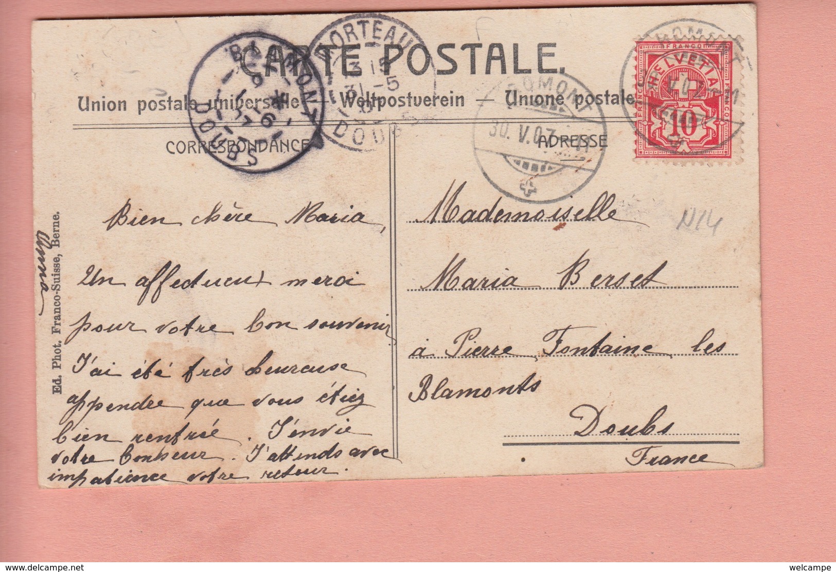 OUDE POSTKAART ZWITSERLAND - SCHWEIZ -  SUISSE - ROMONT - LA GARE - Romont