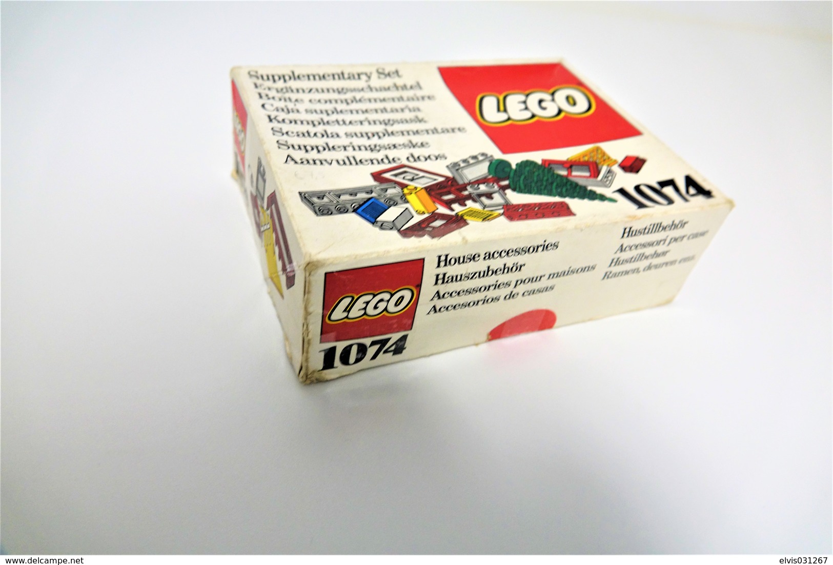 LEGO - 1074 Supplementary Box -very Rare - Original Box - Original Lego 1976 - Vintage - Catalogs