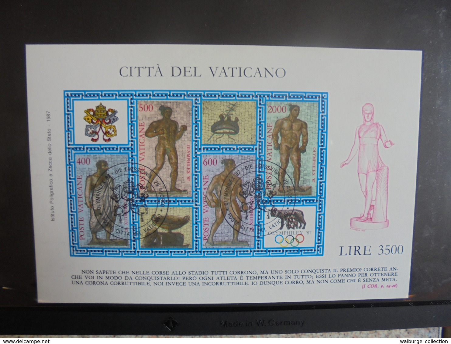 VATICAN TIMBRES+BLOCS+FDC JOLIE COLLECTION (2444) 1 KILO 900