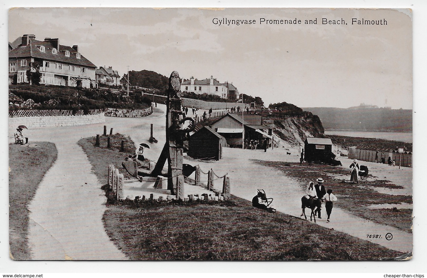 Falmouth - Gyllyngvase Promenade And Beach - Falmouth