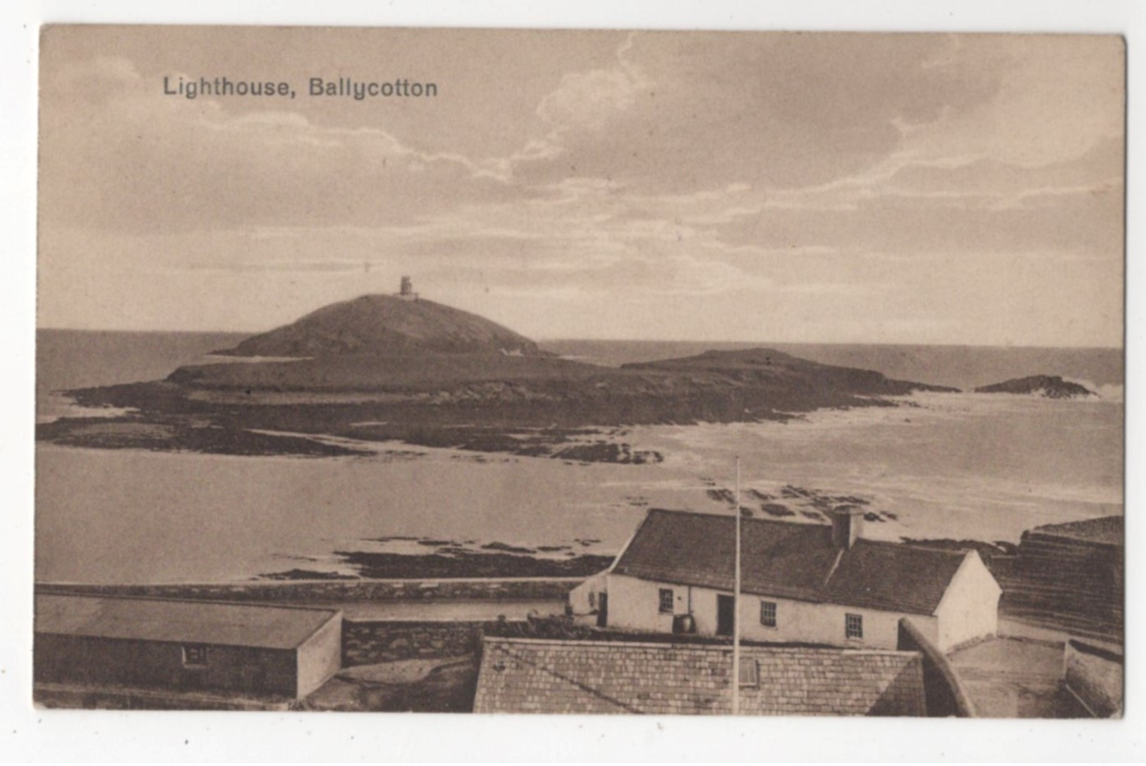 Lighthouse Ballycotton Cork Ireland Vintage Postcard - Cork