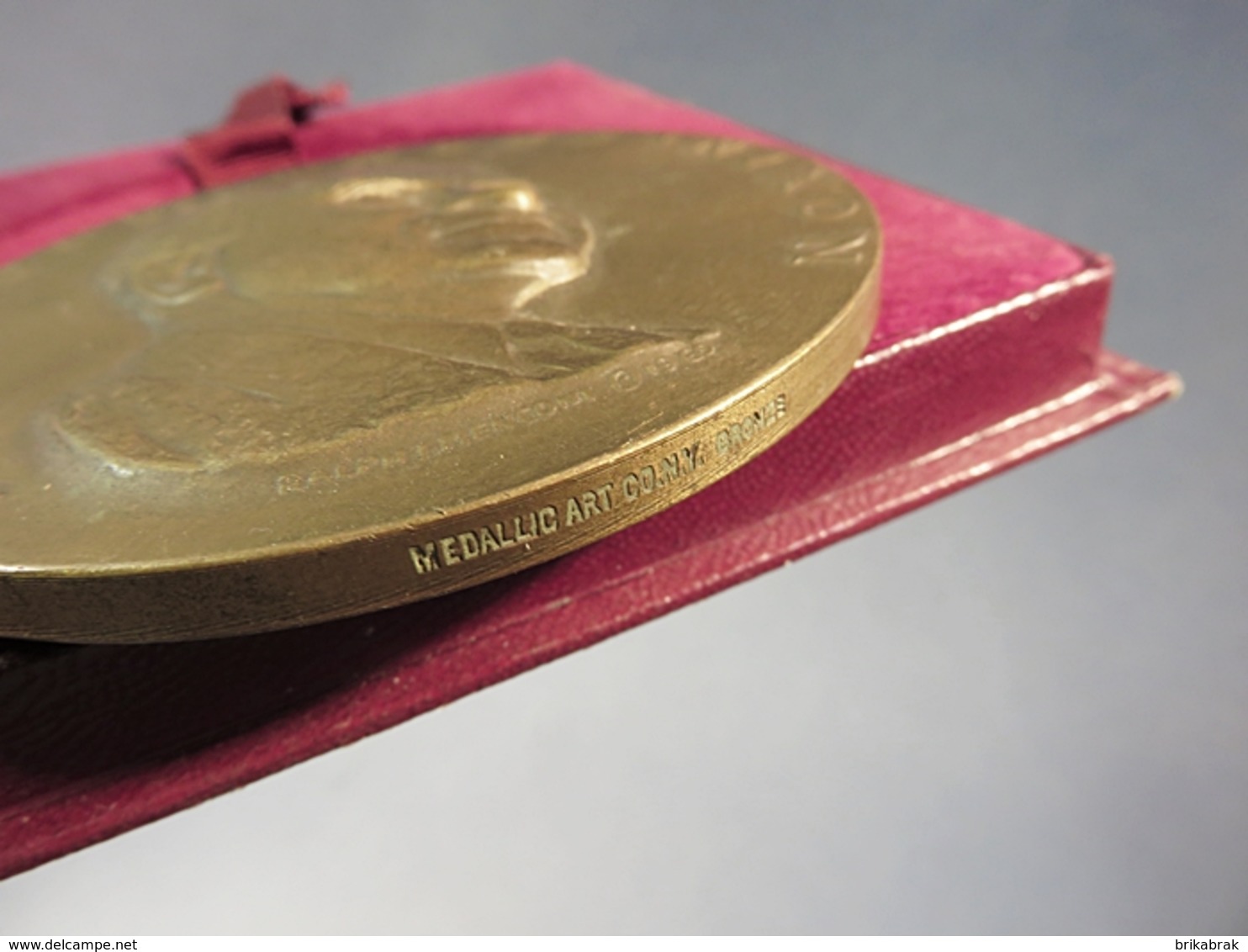 °° MEDAILLE EN BRONZE RICHARD NIXON 1969 + Président Etats Unis Amerique Menconi