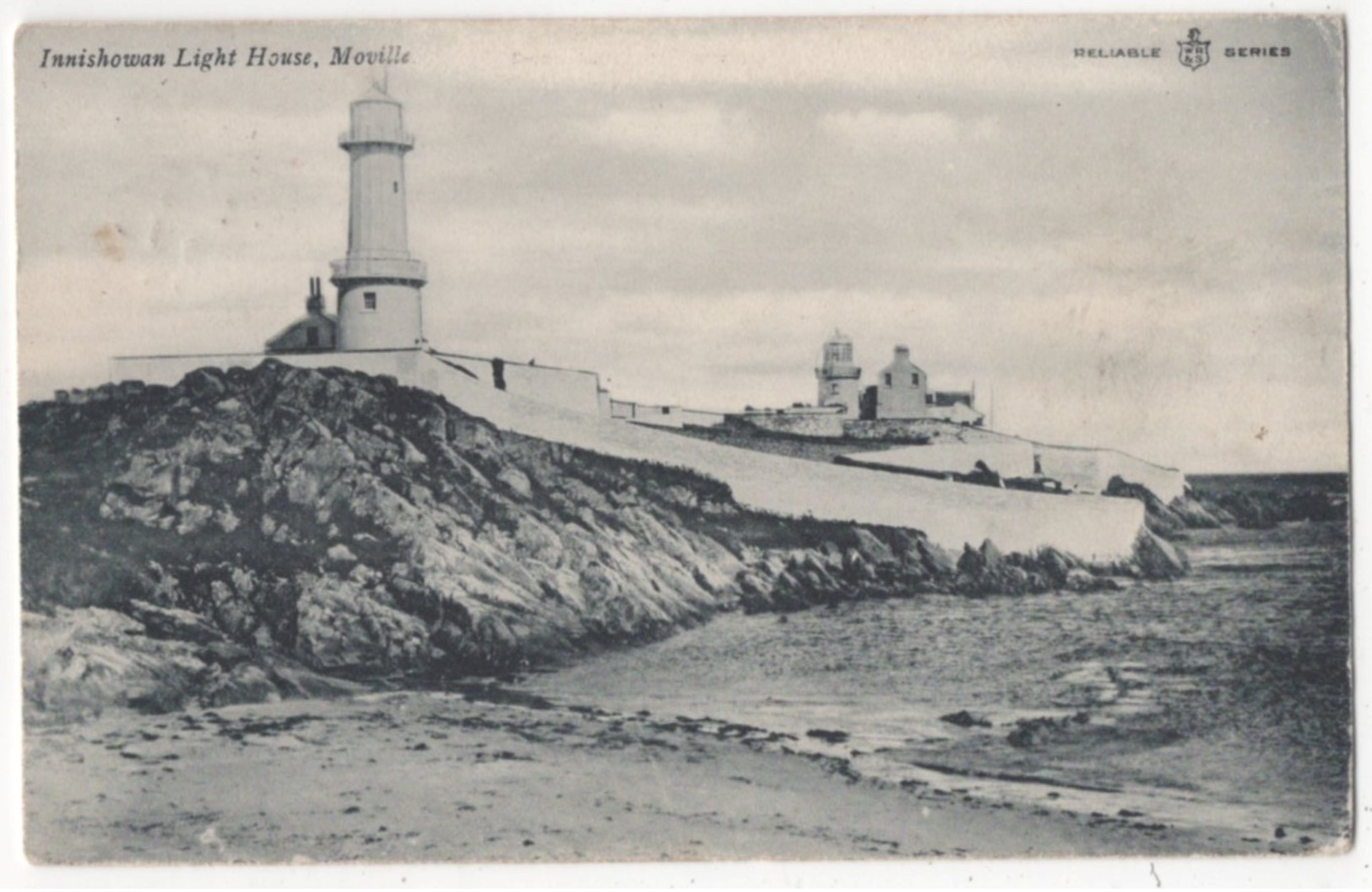 Innishowan Lighthouse Moville Donegal Ireland 1906 Postcard - Donegal