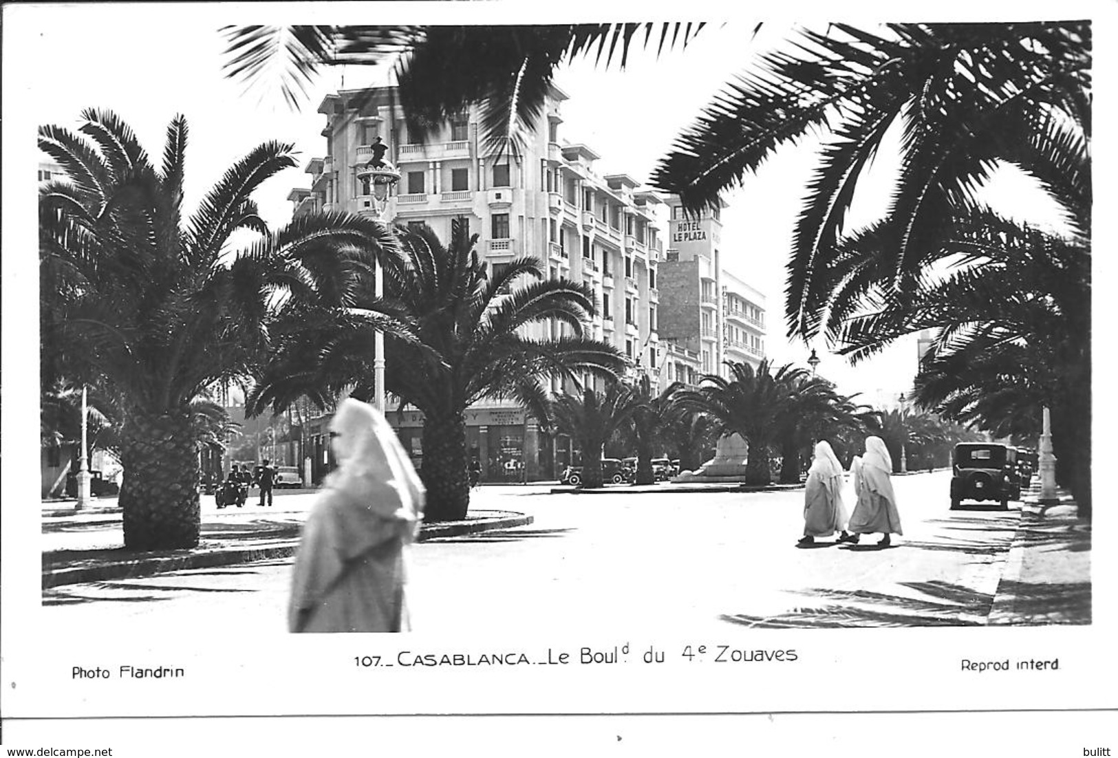 MAROC - CASABLANCA - Le Boulevard Du 4e Zouaves - Casablanca