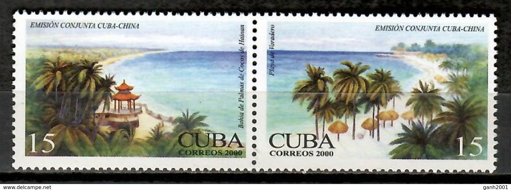 Cuba 2000 / Nature Beaches Joint Issue China MNH Playas Naturaleza Strände Natur Emisión Conjunta / Cu11715  C1 - Emisiones Comunes