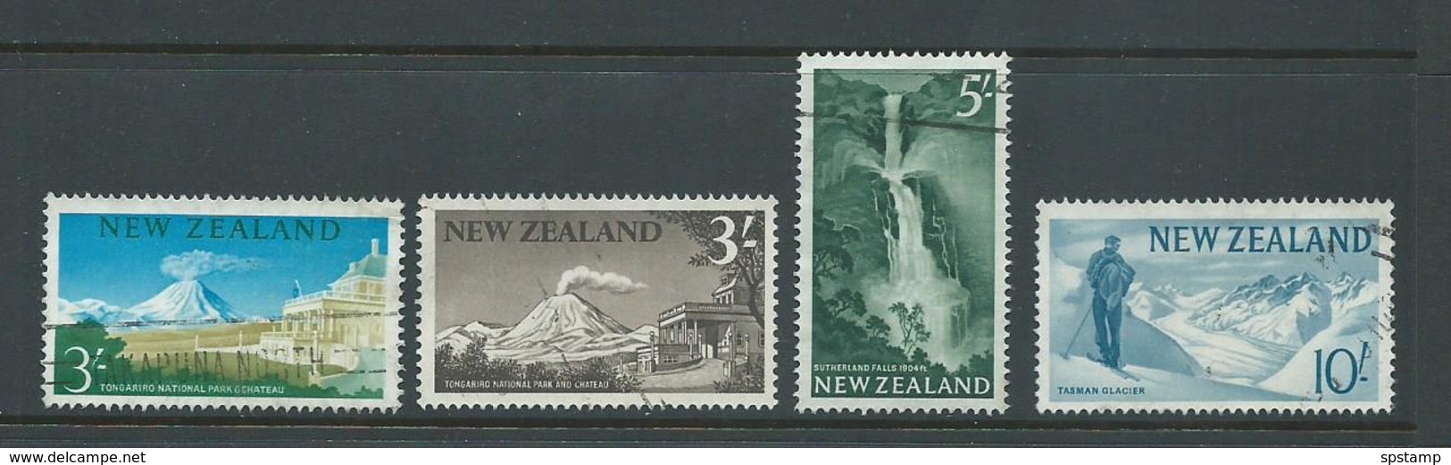 New Zealand 1960 Definitives 3/- Multi To 10/- Glacier FU - Used Stamps