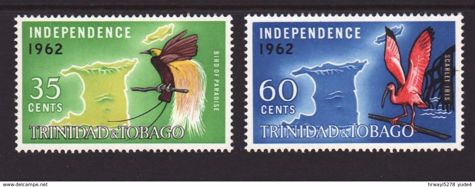 Trinidad & Tobago 1962, Birds, Minr 192-193, MNH. Cv 6,80 Euro - Trinité & Tobago (1962-...)
