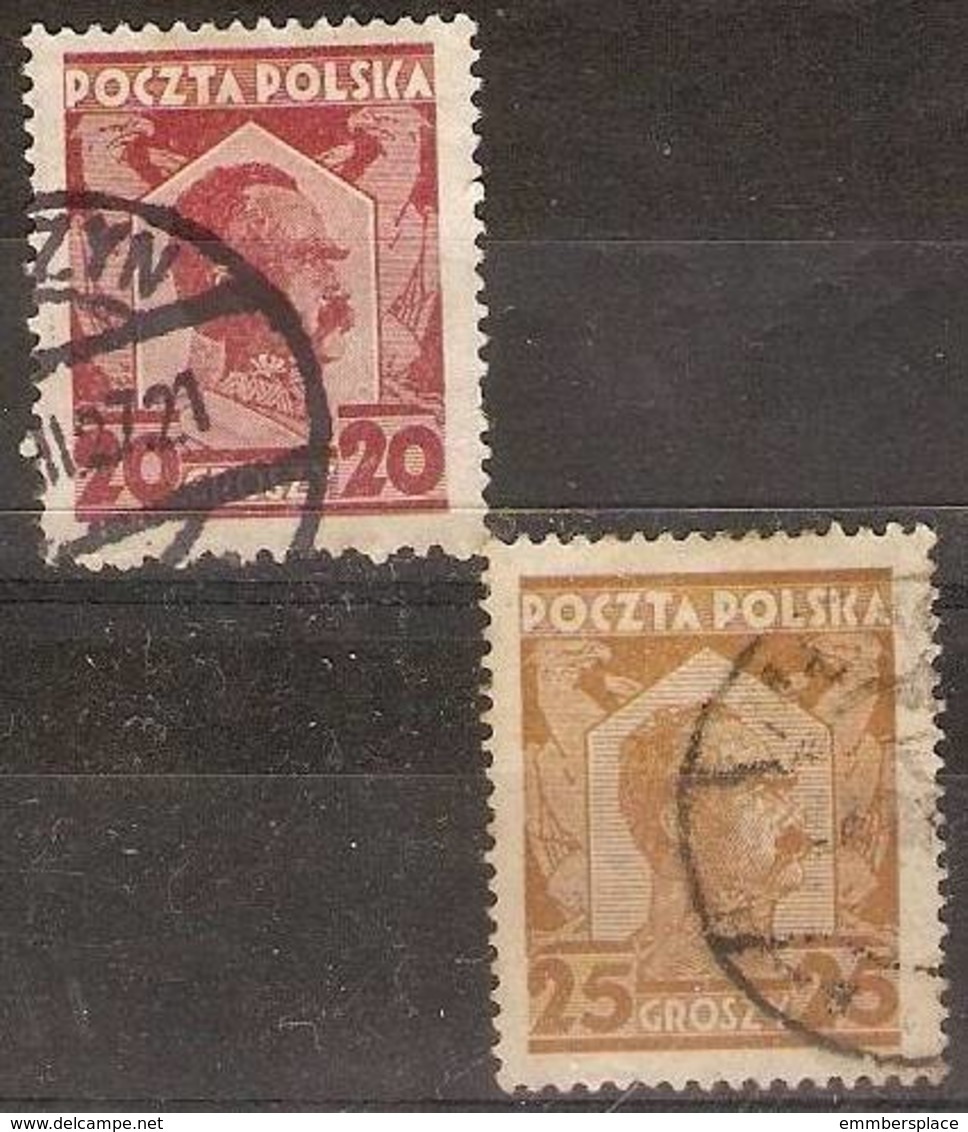 Poland - 1927 Marshall Pilsudski  Used SG 262-262a - Used Stamps