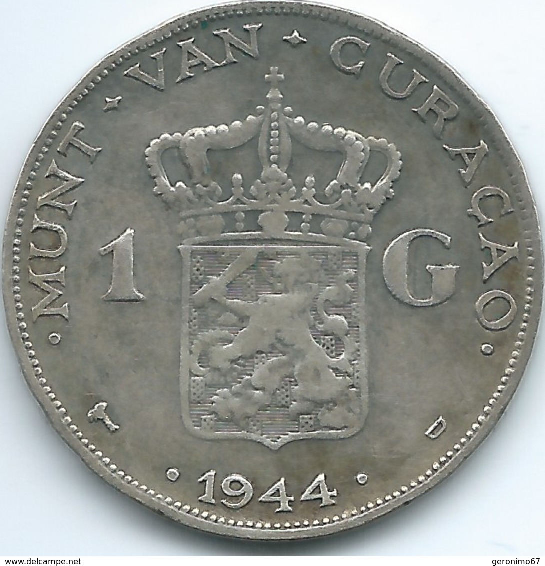 Curaçao - 1944 - 1 Gulden - KM45 - Curacao