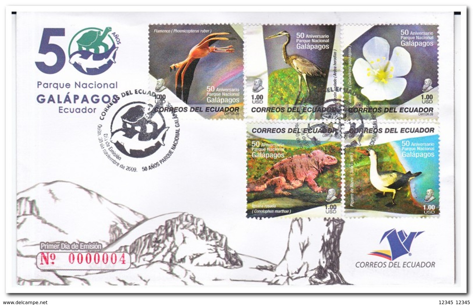 Ecuador 2009, Envelope, Charles Darwin - Altri & Non Classificati