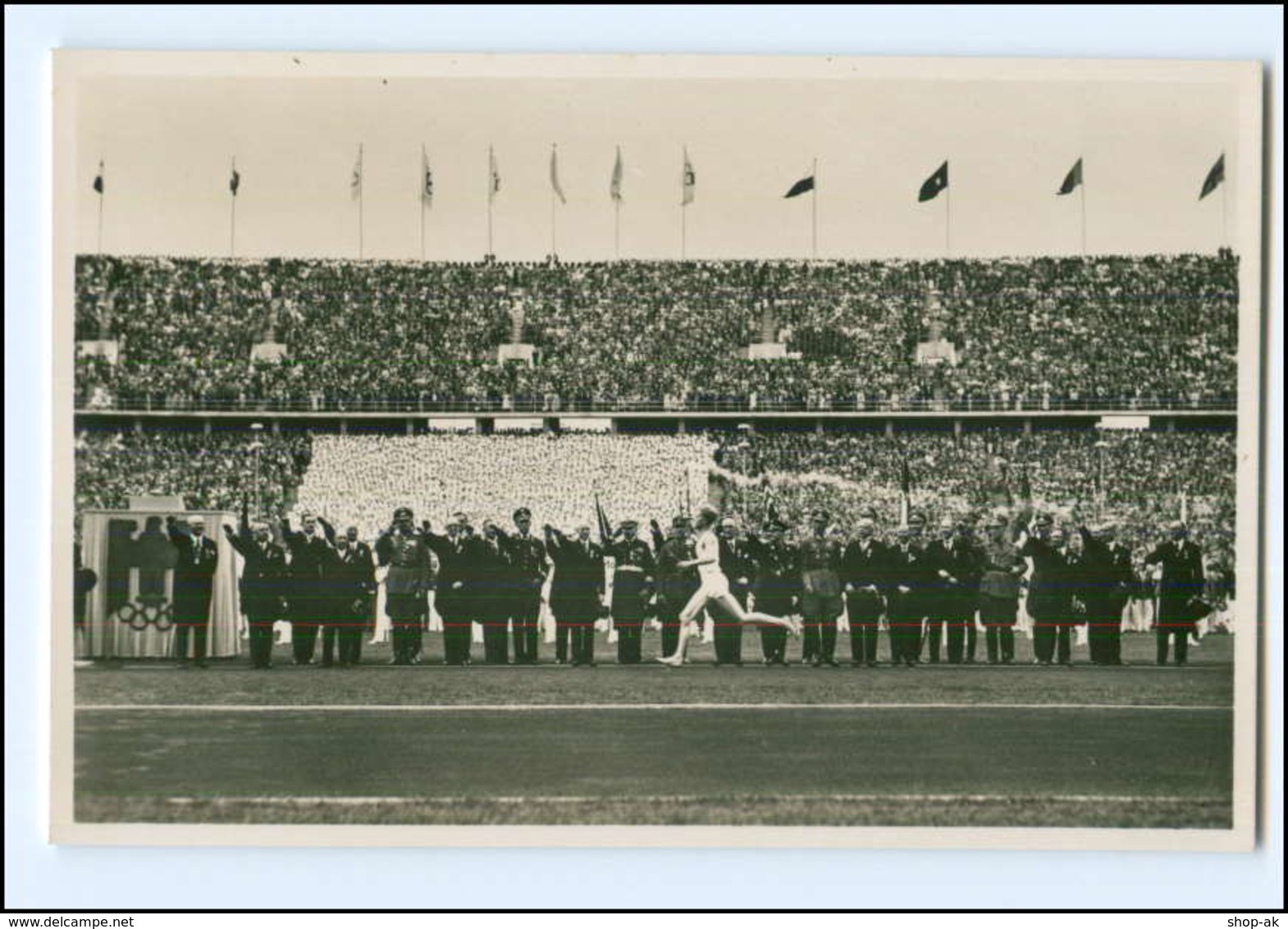 XX002147/ Olympiade 1936 Berlin Der Fackelstaffel-Läufer Foto AK - Olympische Spiele