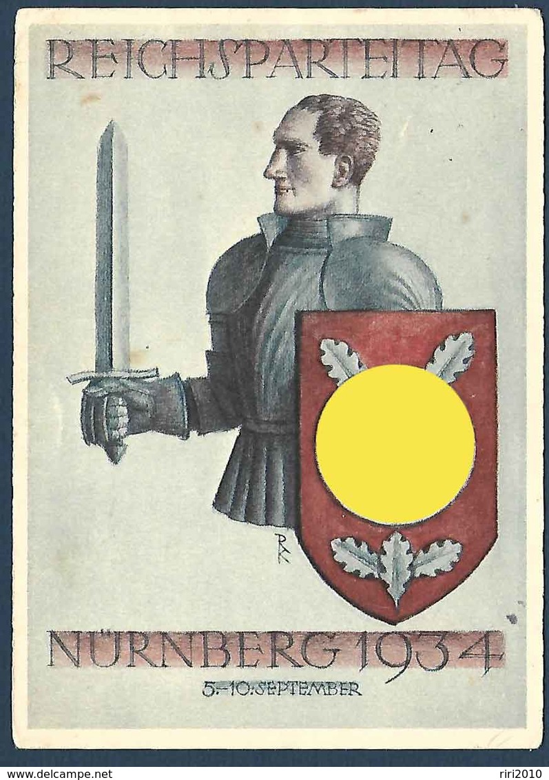 Allemagne - Carte De Propagande - Reichsparteitag Nürnberg 1934 - Andere & Zonder Classificatie