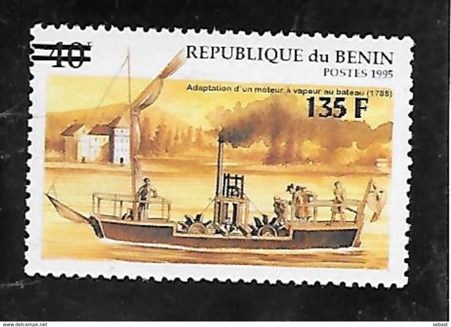 TIMBRE NEUF DU BENIN SURCHARGE EN 2000 N° MICHEL 1232 COTE 200 € - Bénin – Dahomey (1960-...)