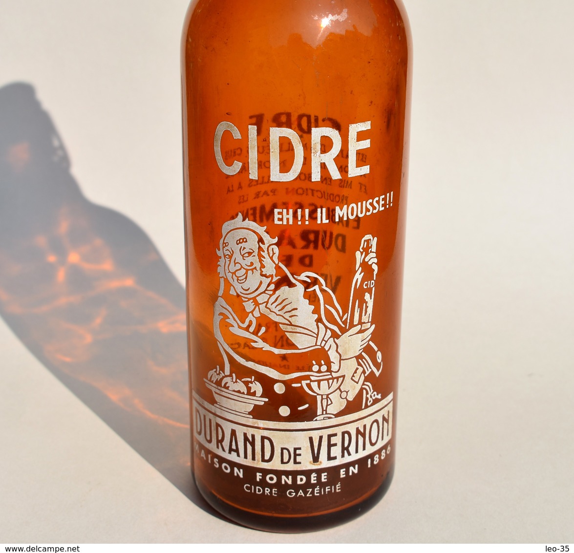 Ancienne Bouteille En Verre Cidre Durand De Vernon - Other & Unclassified
