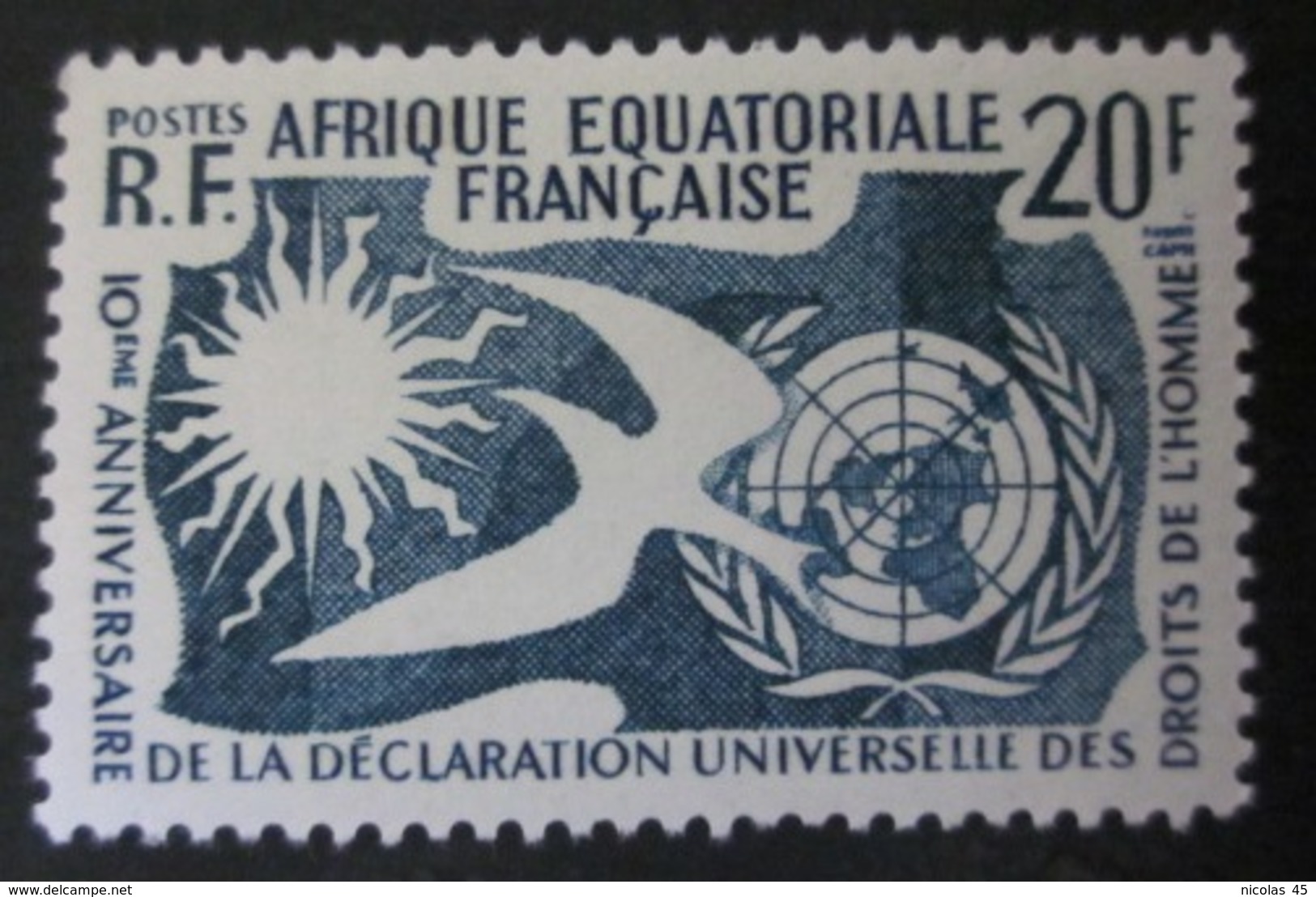 AEF - 1958 - Droits De L'Homme - YT 245 ** - Luxe - Unused Stamps