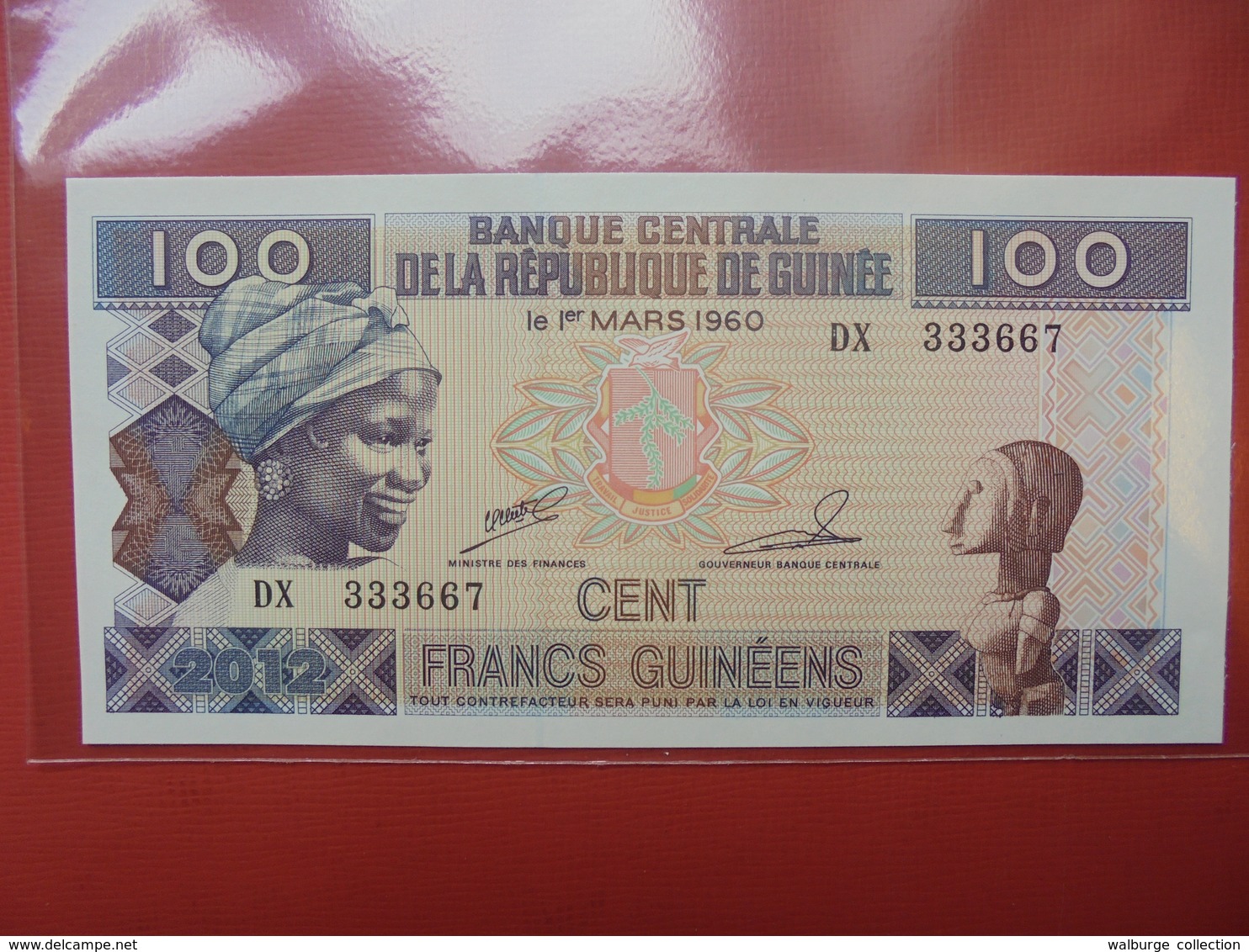 GUINEE 100 FRANCS  PEU CIRCULER/NEUF - Guinea