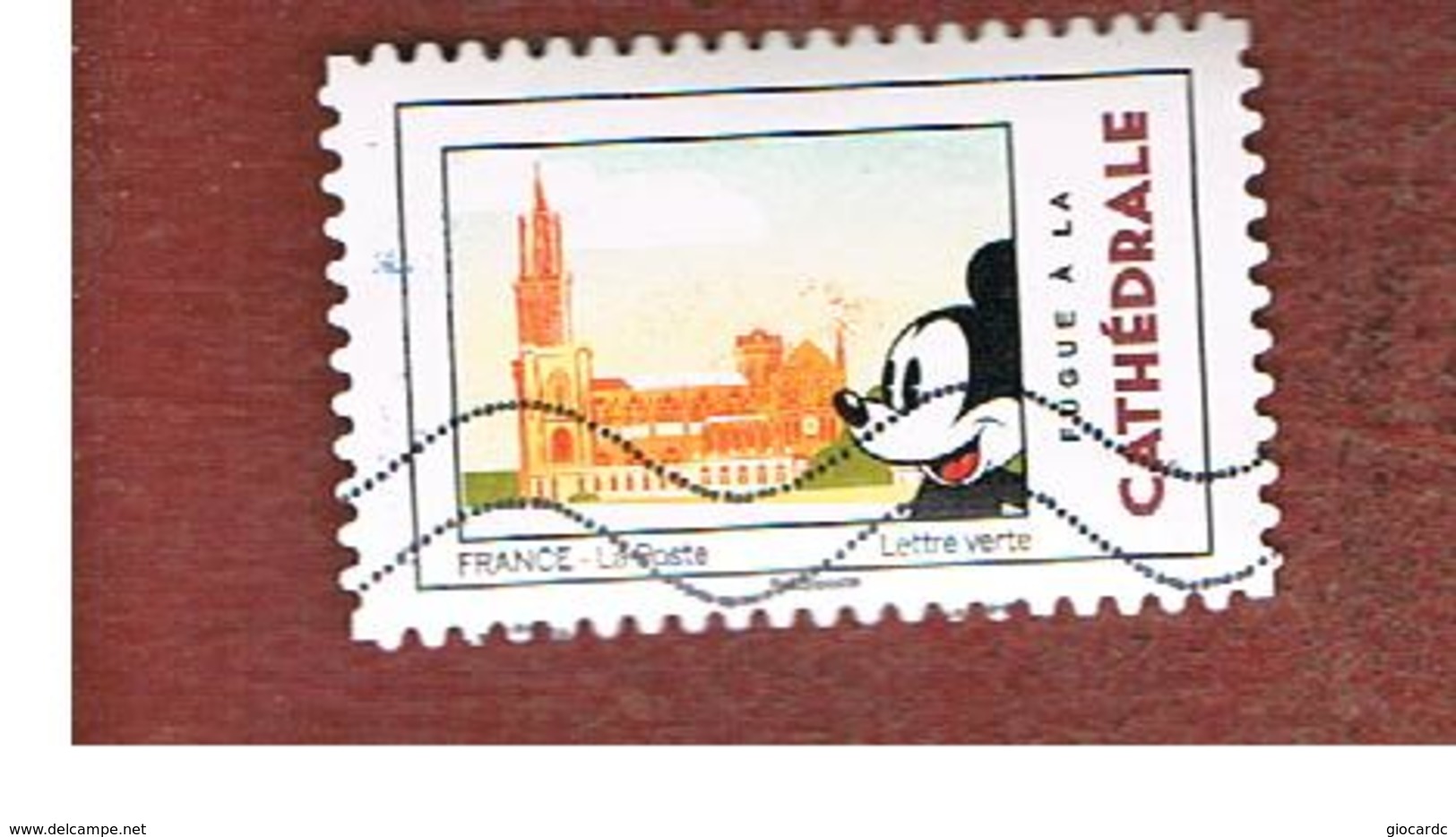 FRANCIA (FRANCE) - YV. A1593  - 2018 MICKEY MOUSE IN FRANCE: CATHEDRAL   - USED - Oblitérés