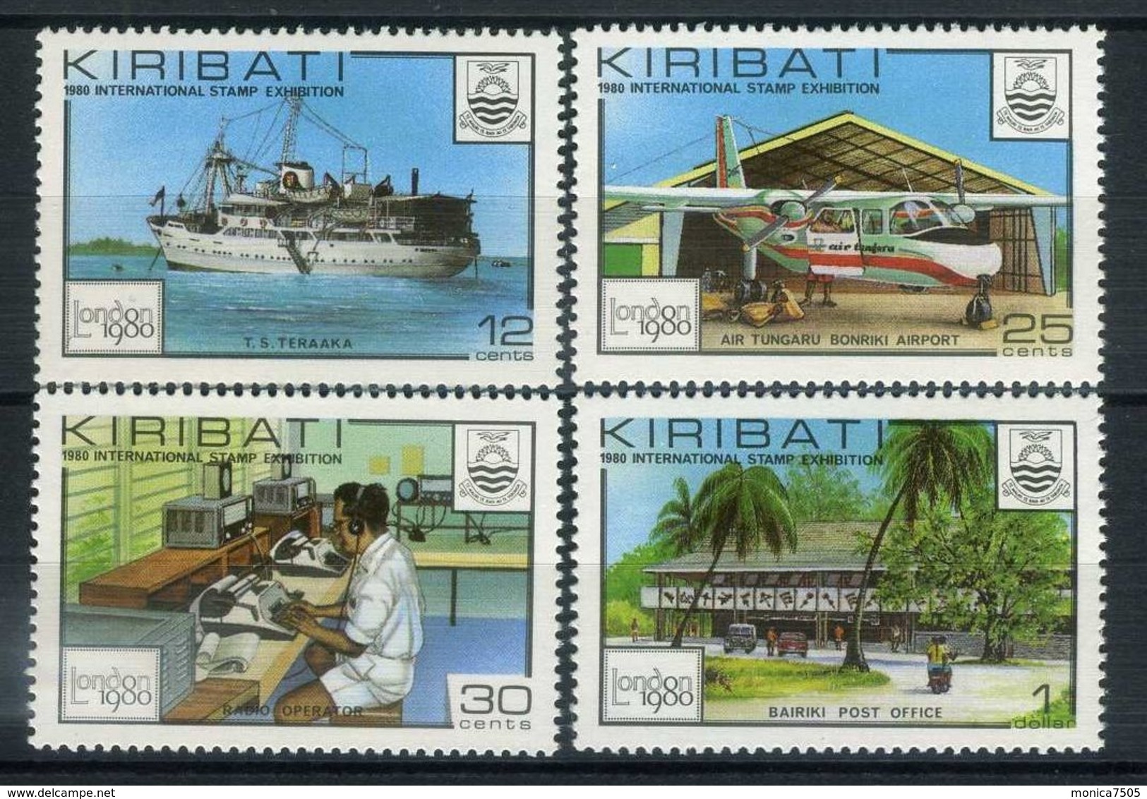 KIRABATI (  POSTE ) Y&T  N°  28/31  TIMBRES  NEUFS  SANS  TRACE  DE  CHARNIERE . - Kiribati (1979-...)