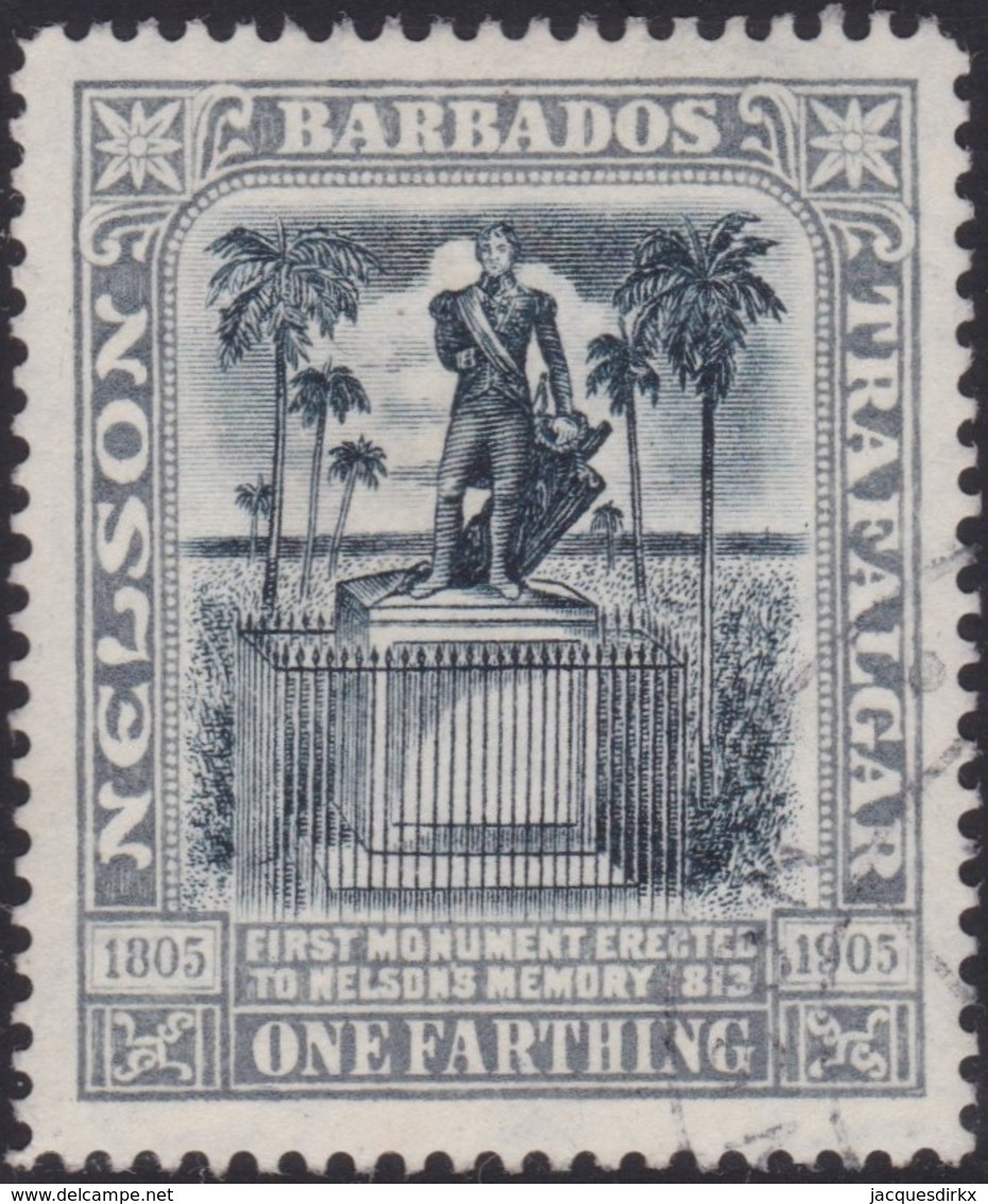 Barbados      .     SG    .   158      .     O    .   Cancelled   .   /    .     Gebruikt - Barbades (...-1966)