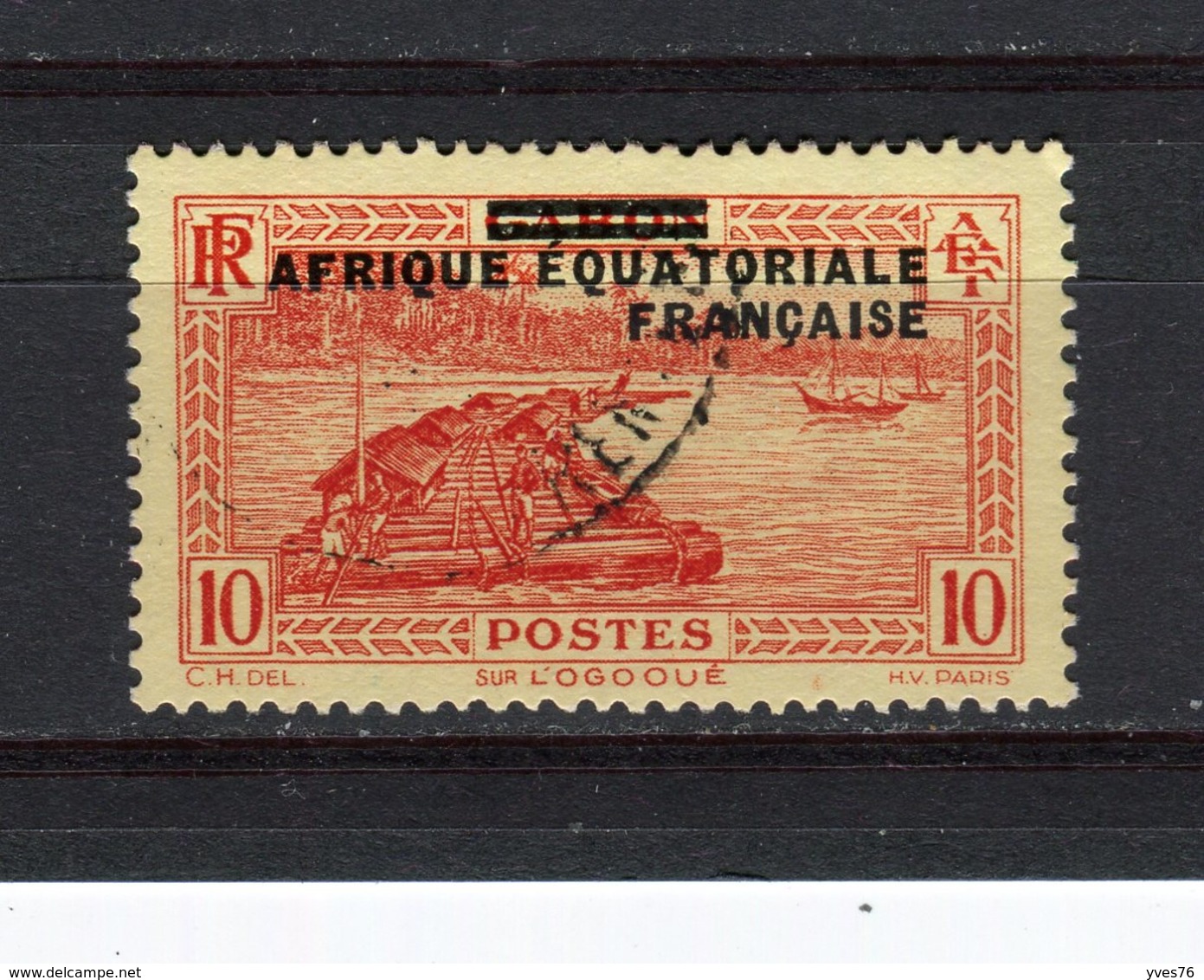 AFRIQUE EQUATORIALE FRANCAISE - Y&T N° 21° - Sur Le Fleuve Ogooué - Oblitérés