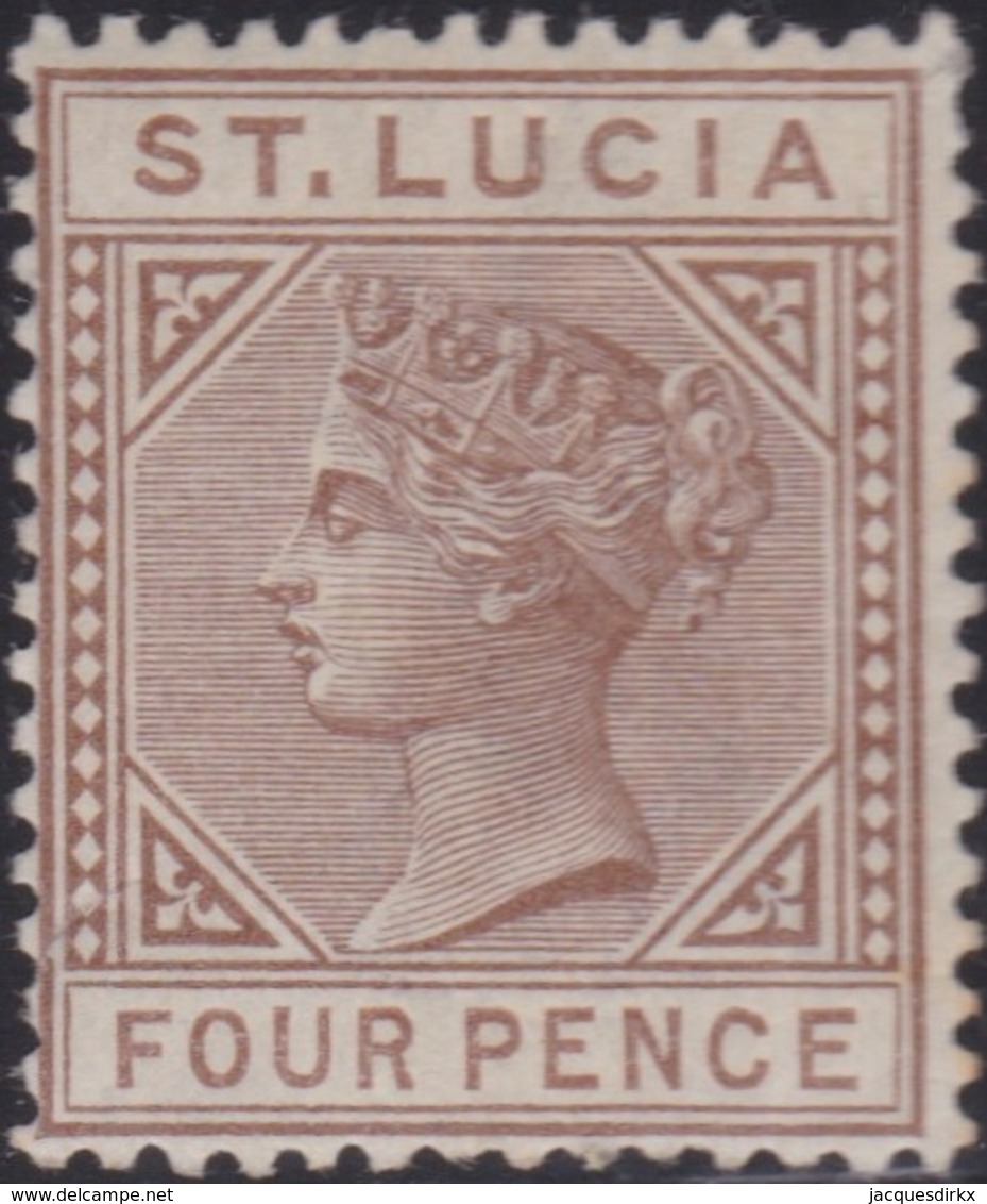 St Lucia      .     SG    .   34     .    *      .   Mint-hinged   .   /    .     Ongebruikt - Ste Lucie (...-1978)