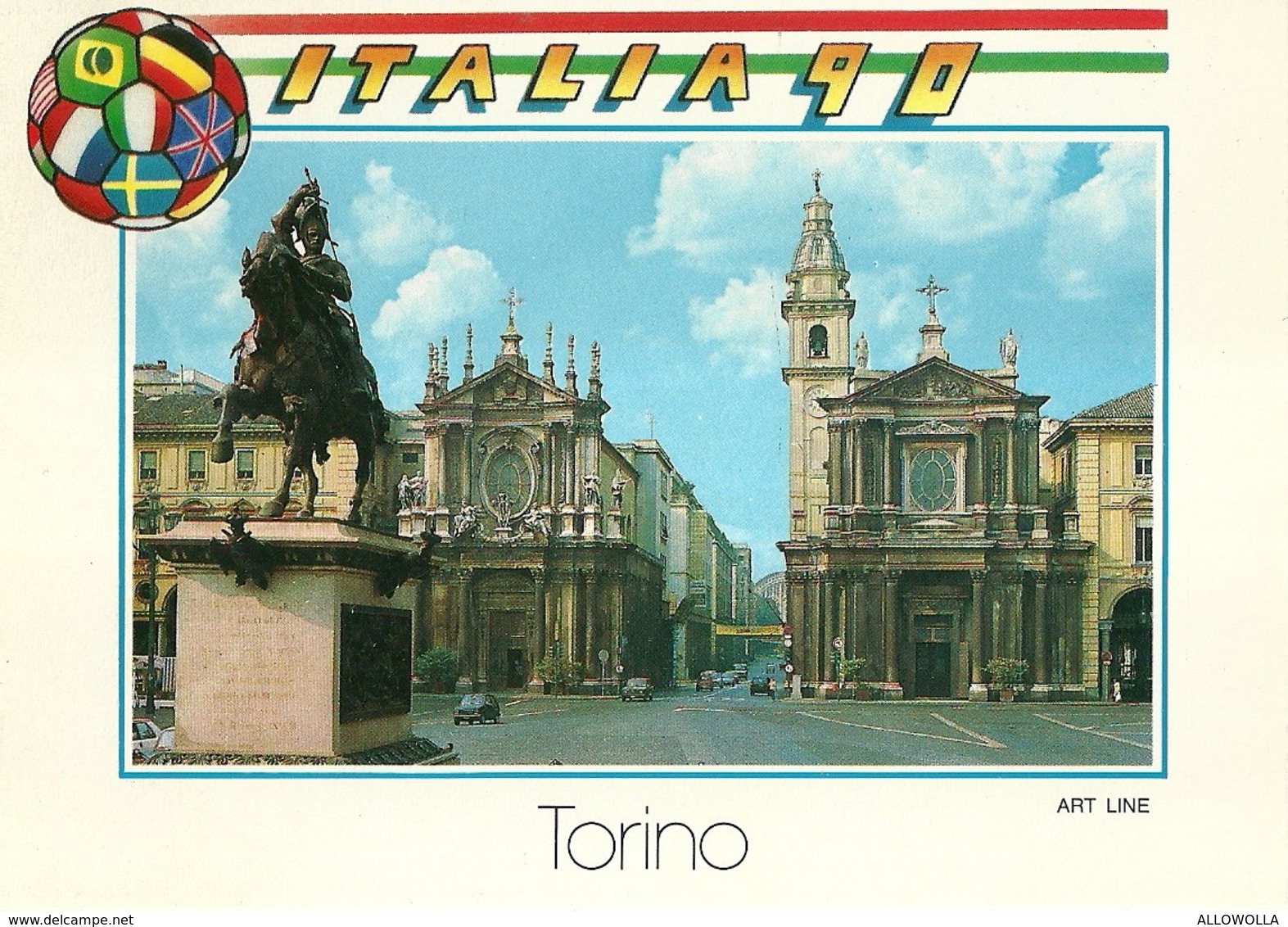 3077 " ITALIA 90 -SERIE DI 8 CARTOLINE DI TORINO-VARIE " CARTOLINA POSTALE ORIGINALE NON SPEDITA - Collections & Lots