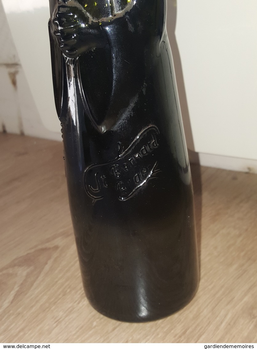 Ancienne Bouteille De Bière Beer Birra Bier Saint Bernard Brau, West Germany, RFA, Engel Brauerei Schwabisch Gmund 50 Cl - Bière