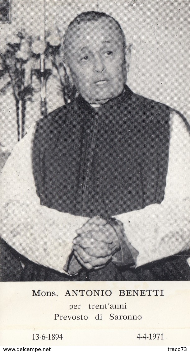 MONS. ANTONIO BENETTI   /  Santino - Santini