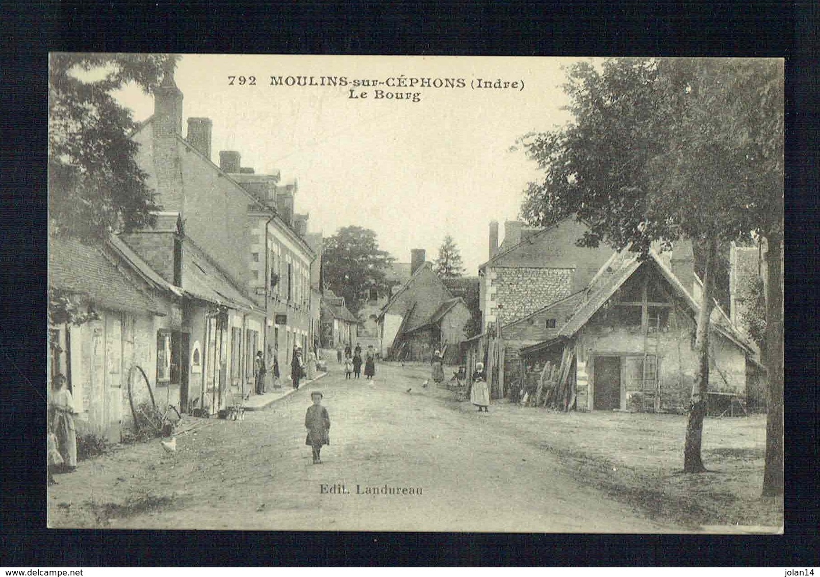 CPA 36 - Moulins Sur Céphons - Le Bourg - 1er Avril 1918 - Landureau 792 - Autres & Non Classés