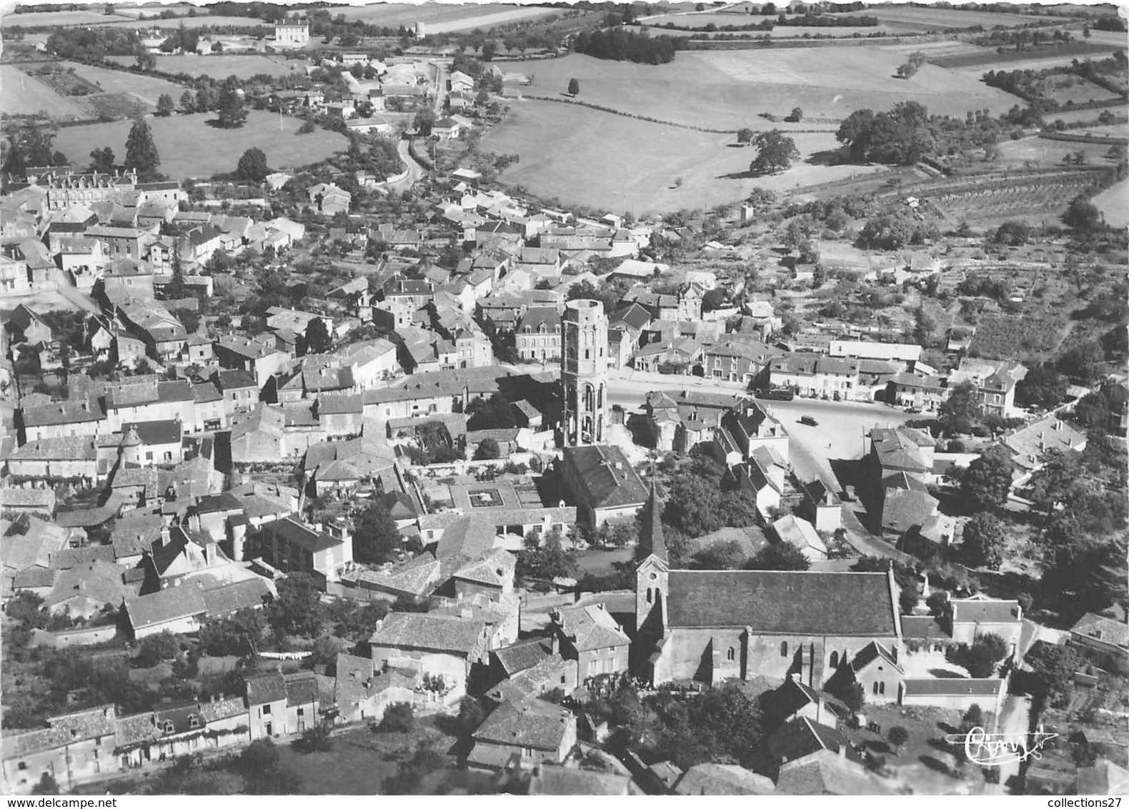 86-CHARROUX- VUE AERIENNE - Charroux