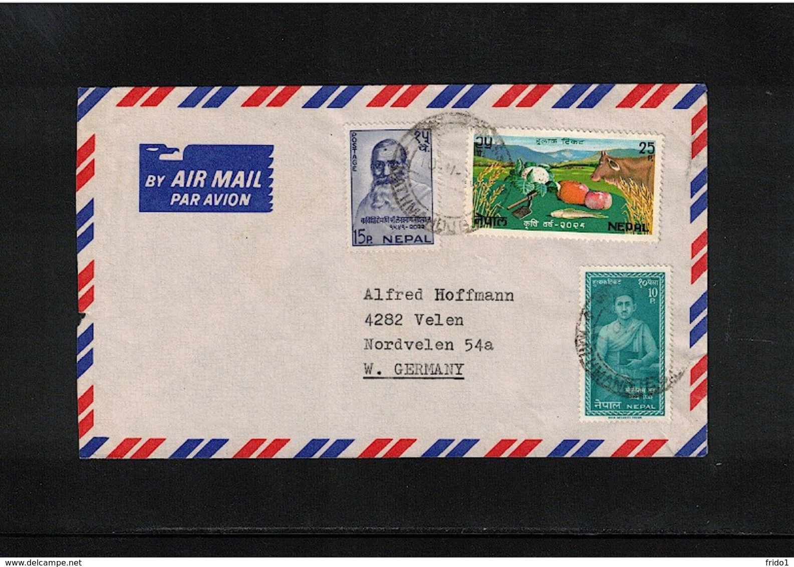 Nepal  Interesting Airmail Letter - Nepal