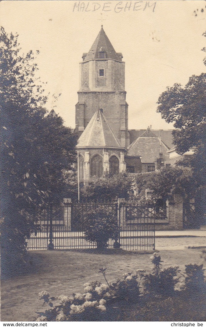 Maldeghem, Maldegem, Fotokaart Van De Kerk, UNIEK (pk58327) - Maldegem