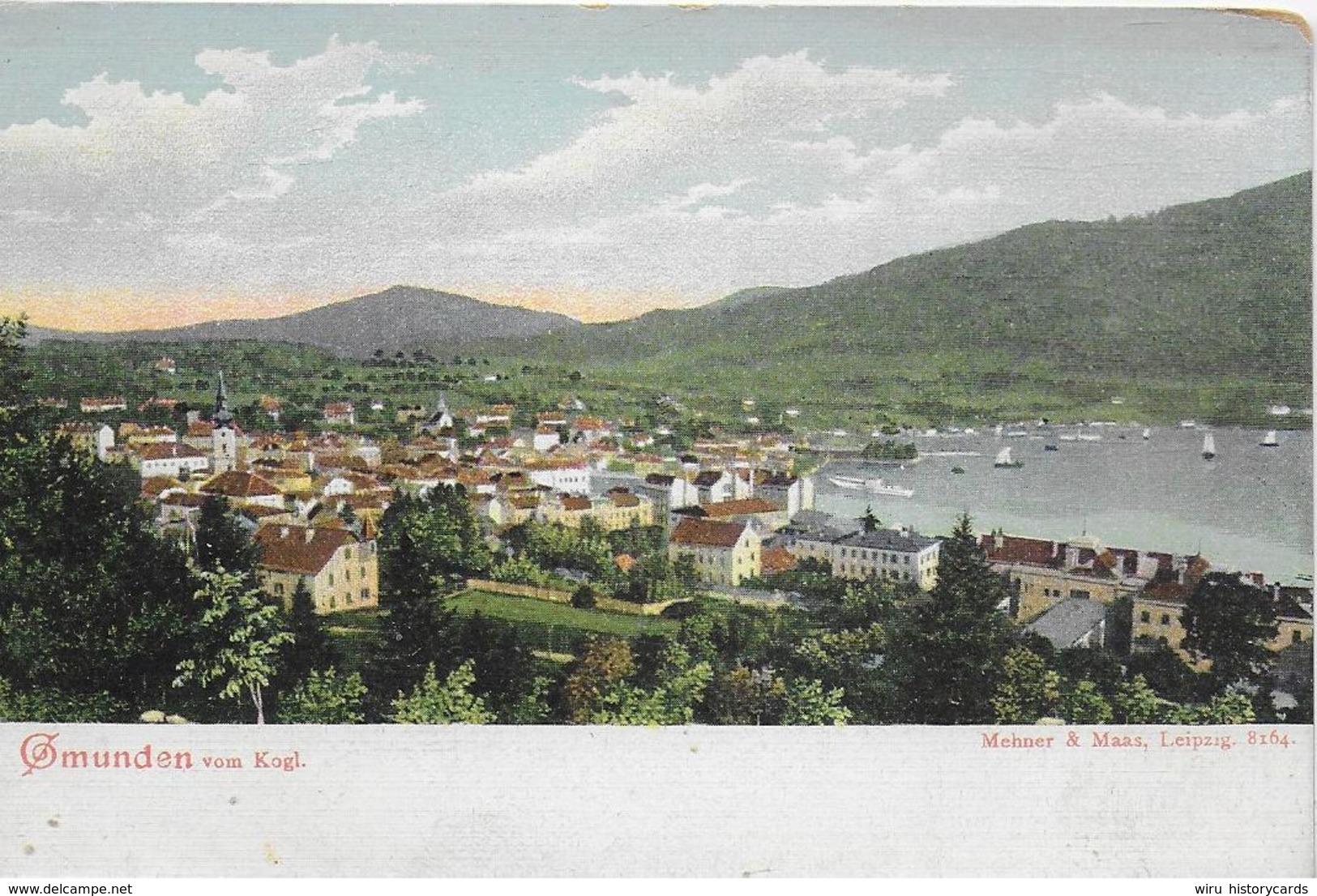 AK 0201  Gmunden Vom Kogl - Verlag Mehner & Maas Ca. Um 1910 - Gmunden