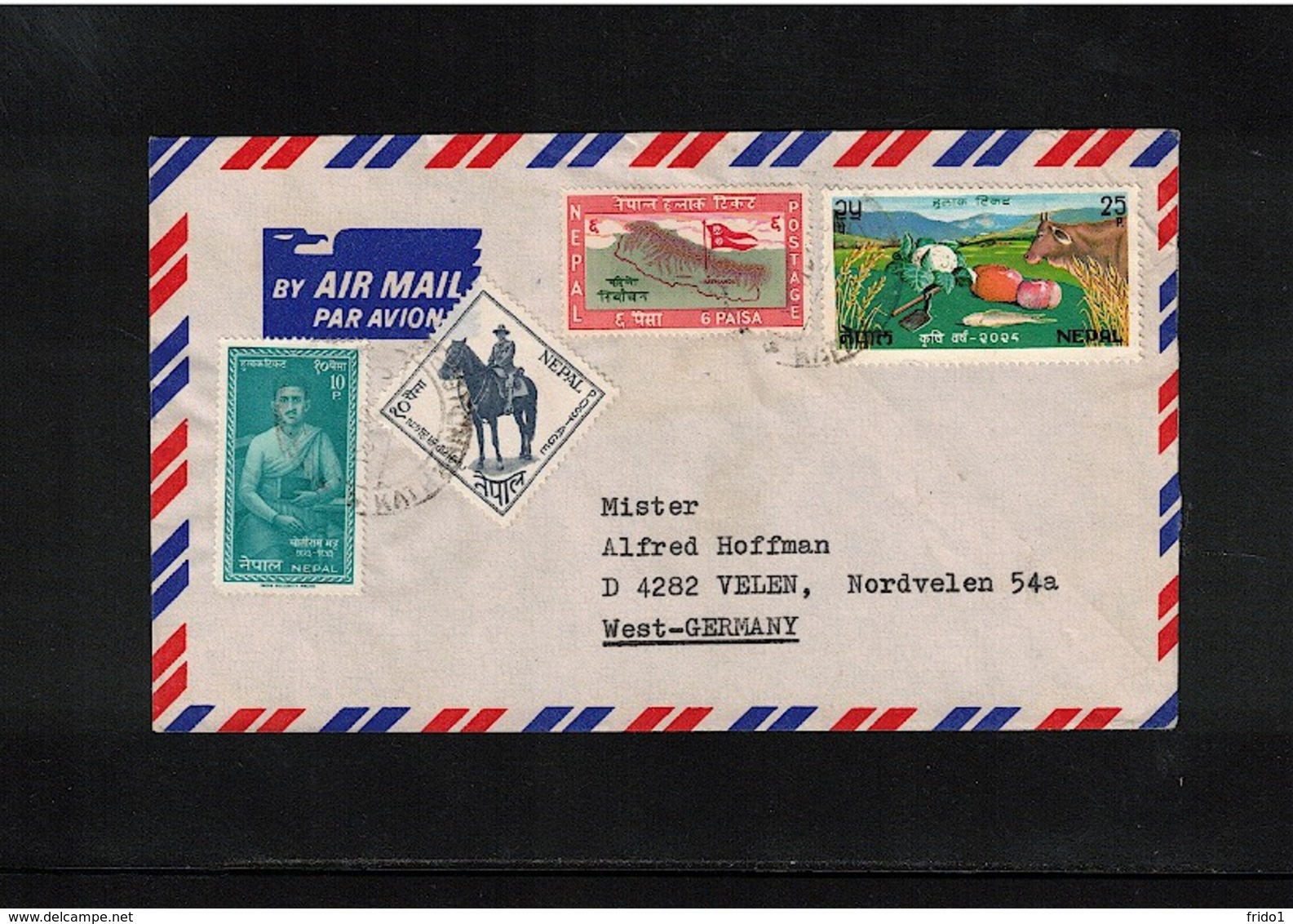 Nepal  Interesting Airmail Letter - Nepal