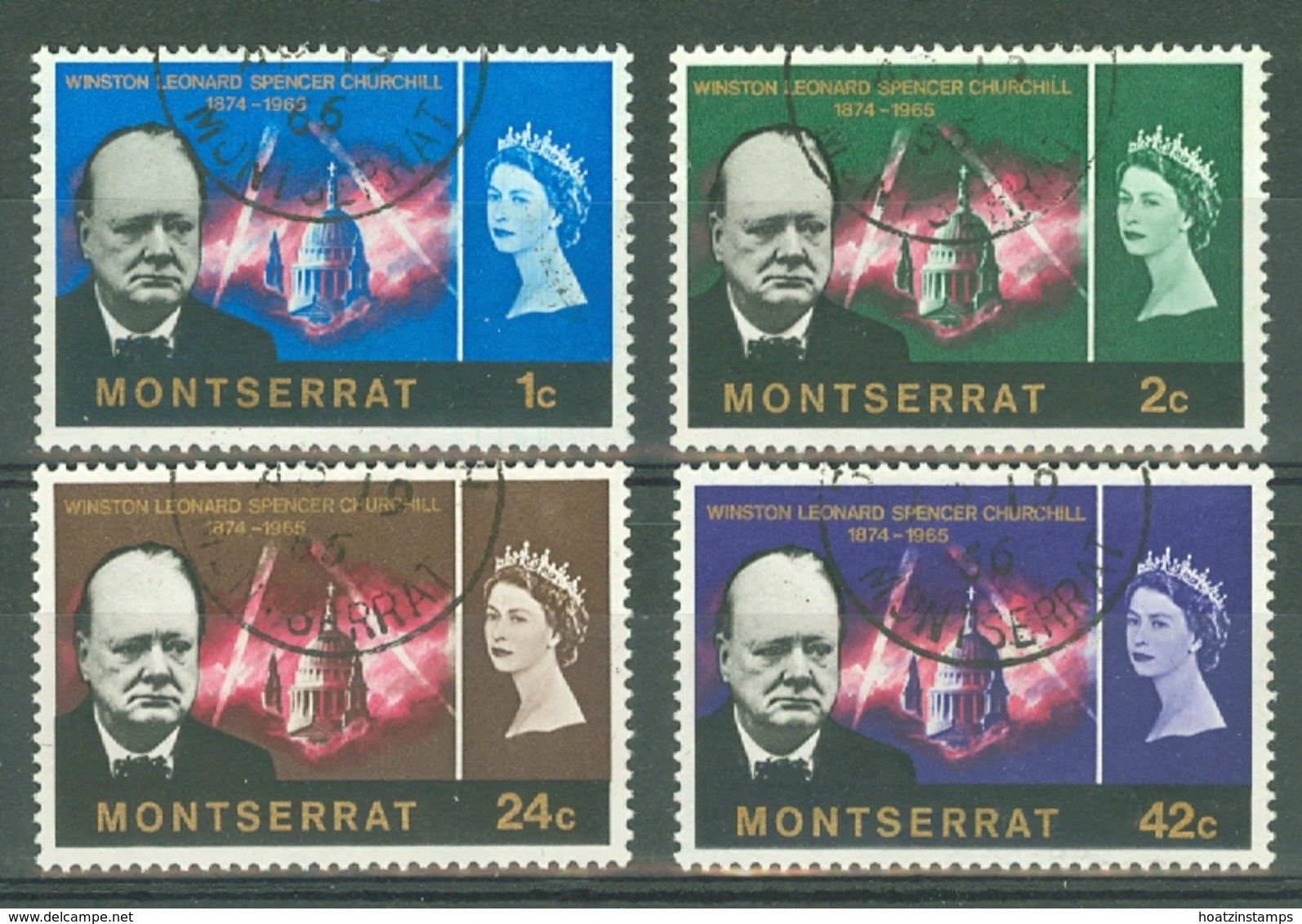 Montserrat: 1966   Churchill    Used - Montserrat