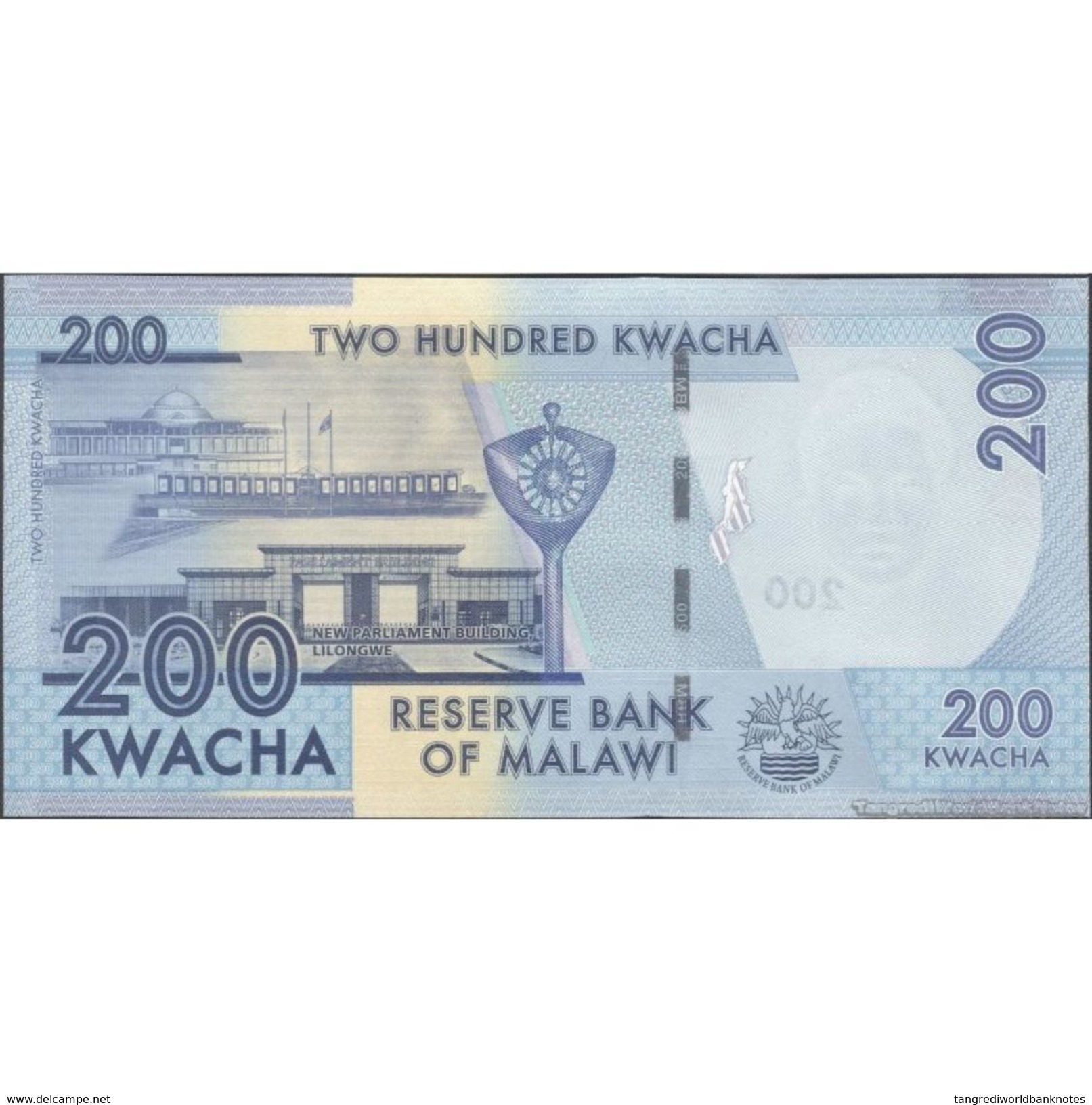 TWN - MALAWI 60c - 200 Kwacha 1.1.2016 Prefix AL UNC - Malawi