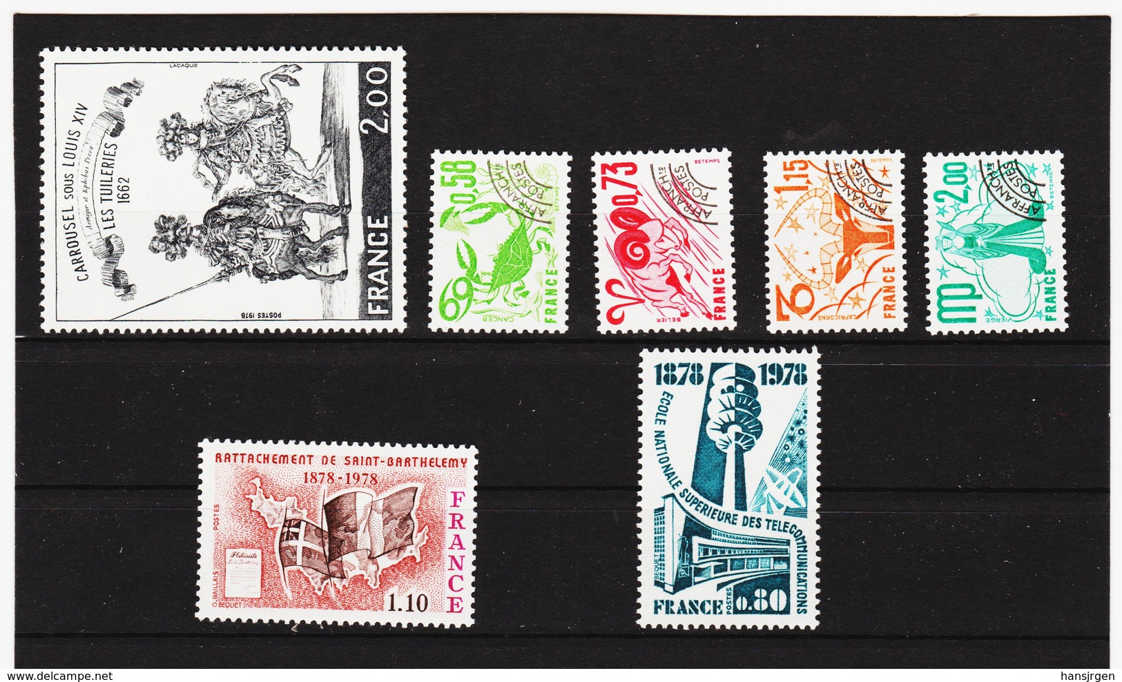 LKA261 FRANKREICH 1978 Michl 2062/68 ** Postfrisch SIEHE ABBILDUNG - Ungebraucht