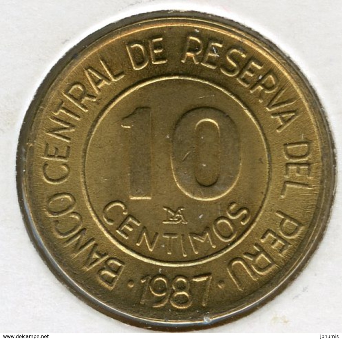 Pérou Peru 10 Centimos 1987 UNC KM 293 - Pérou