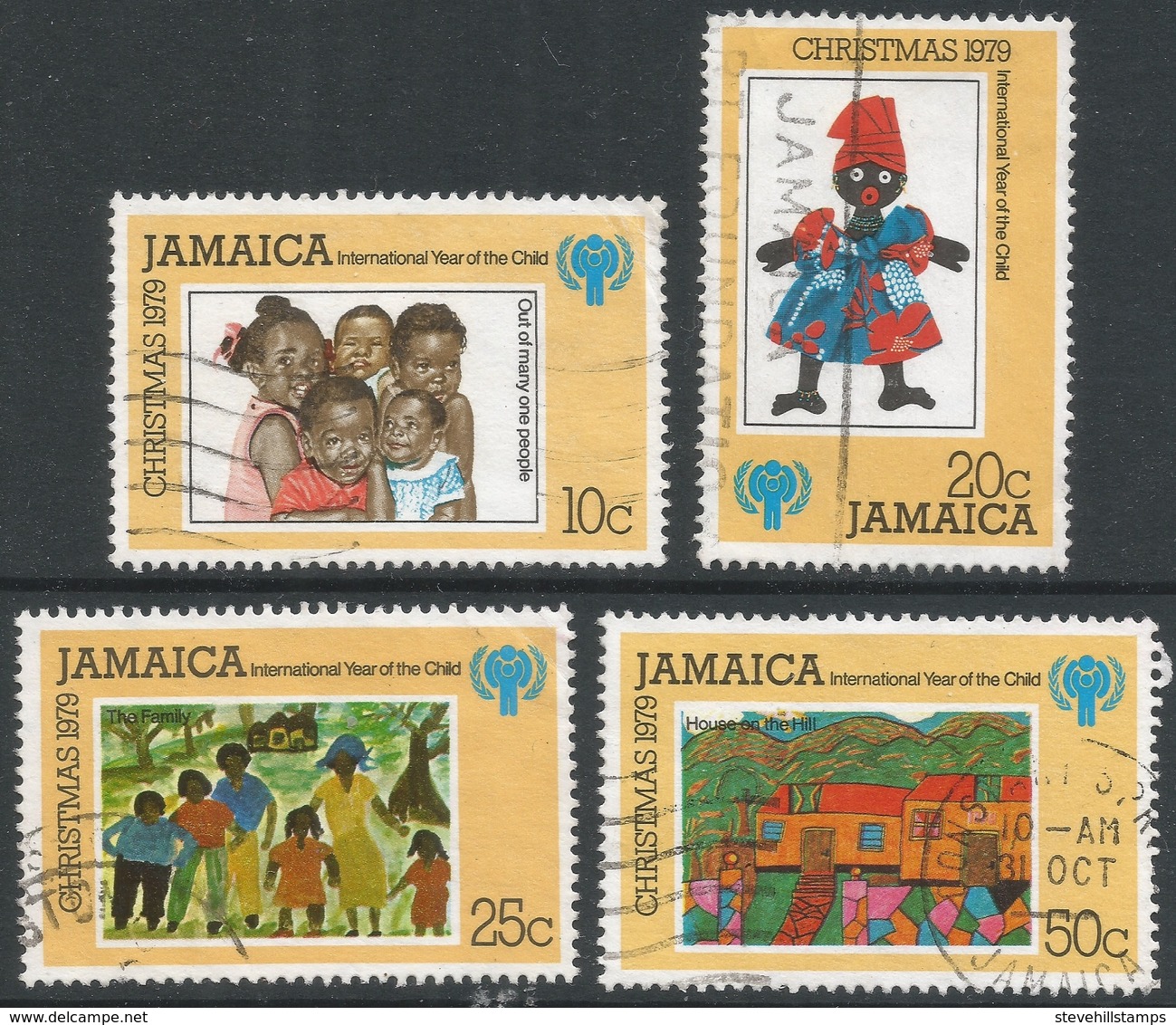 Jamaica. 1979 Christmas. International Year Of The Child. Used Complete Set. SG 489-492 - Jamaica (1962-...)