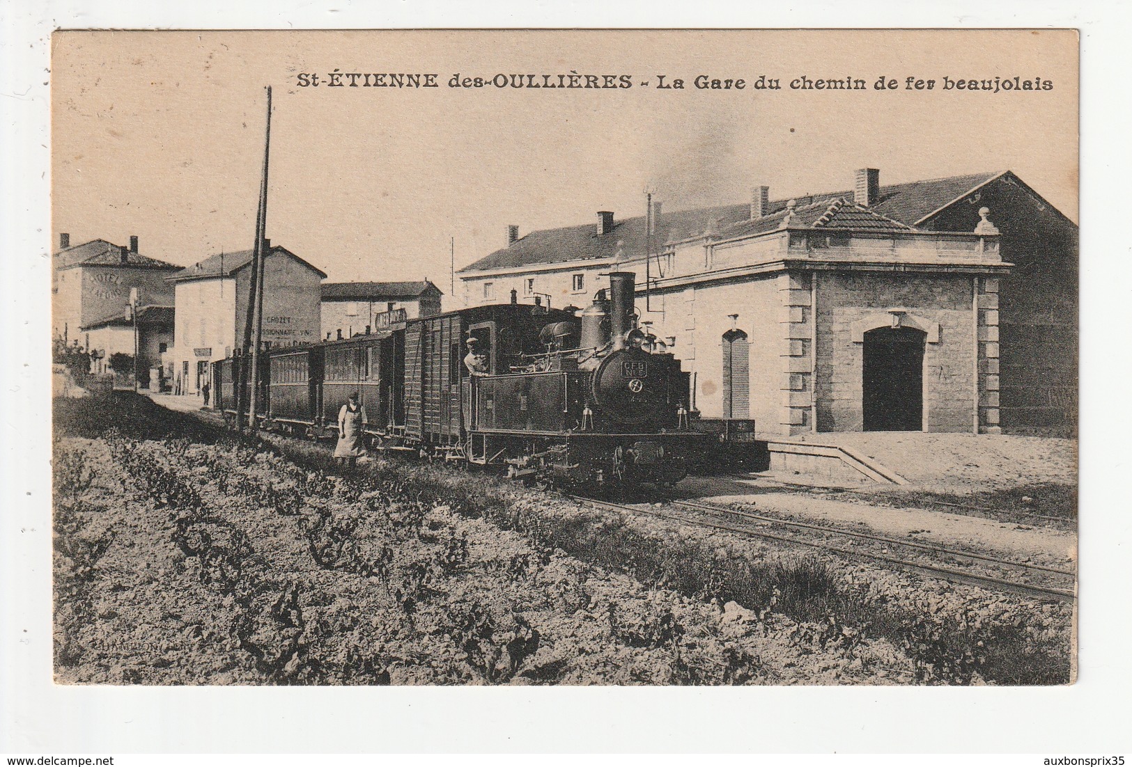 SAINT ETIENNE DES OULLIERES - LA GARE DU CHEMIN DE FER BEAUJOLAIS - 69 - Autres & Non Classés