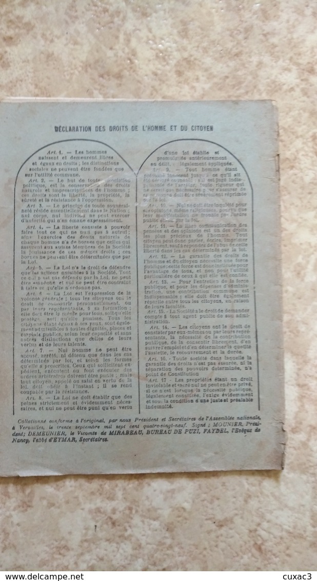 11 - Narbonne  - - Ville De Narbonne - école Communales - Declaration Des Droits De L' Hommeet Du Citoyen - Enfants