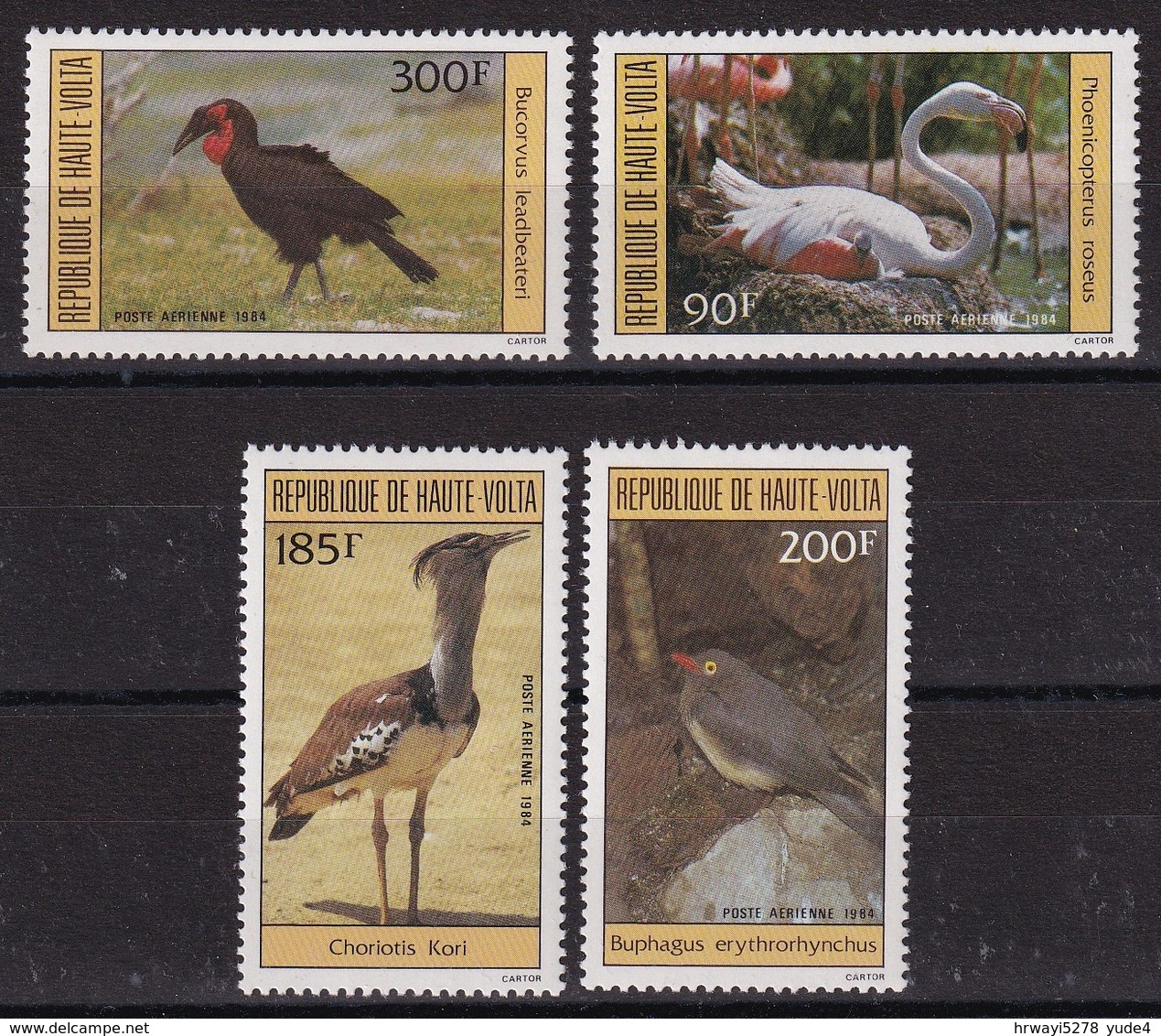 Upper Volta 1984, Birds, Complete Set MNH. Cv 10 Euro - Obervolta (1958-1984)