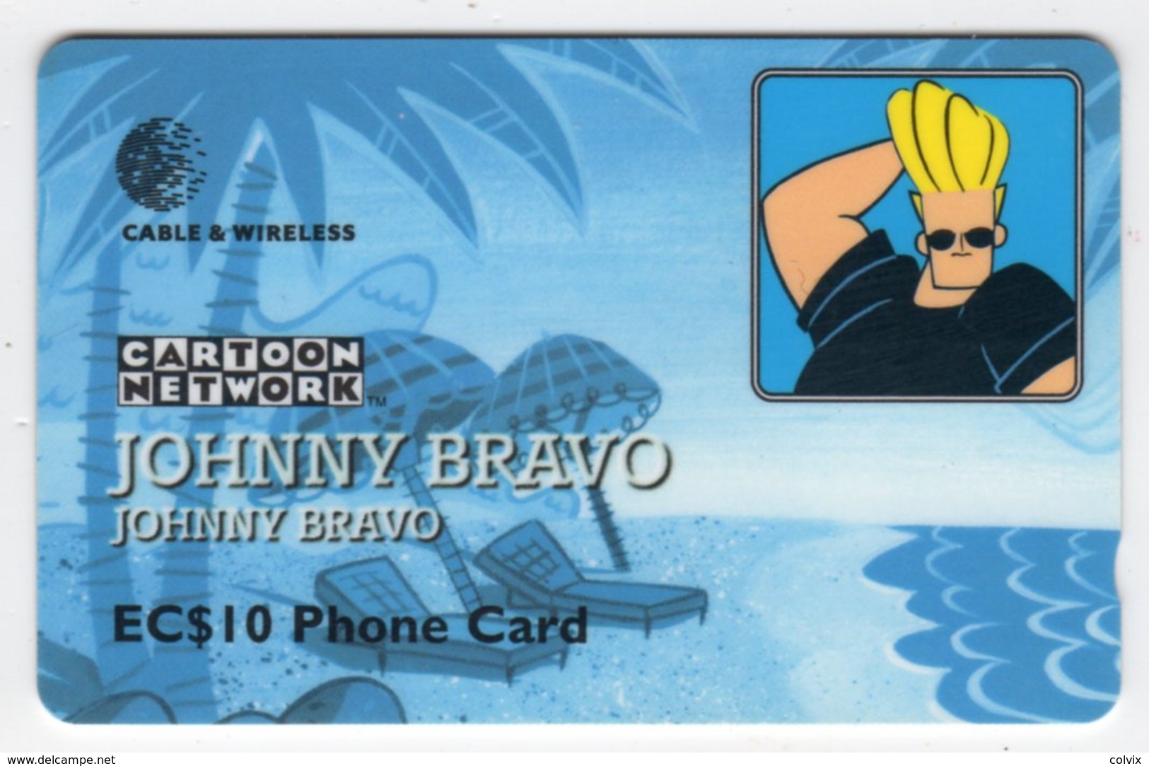 SAINTE LUCIE REF MV CARDS STL-277A Année 1999 10EC$ 277CSLA JOHNNY BRAVO - Sainte Lucie