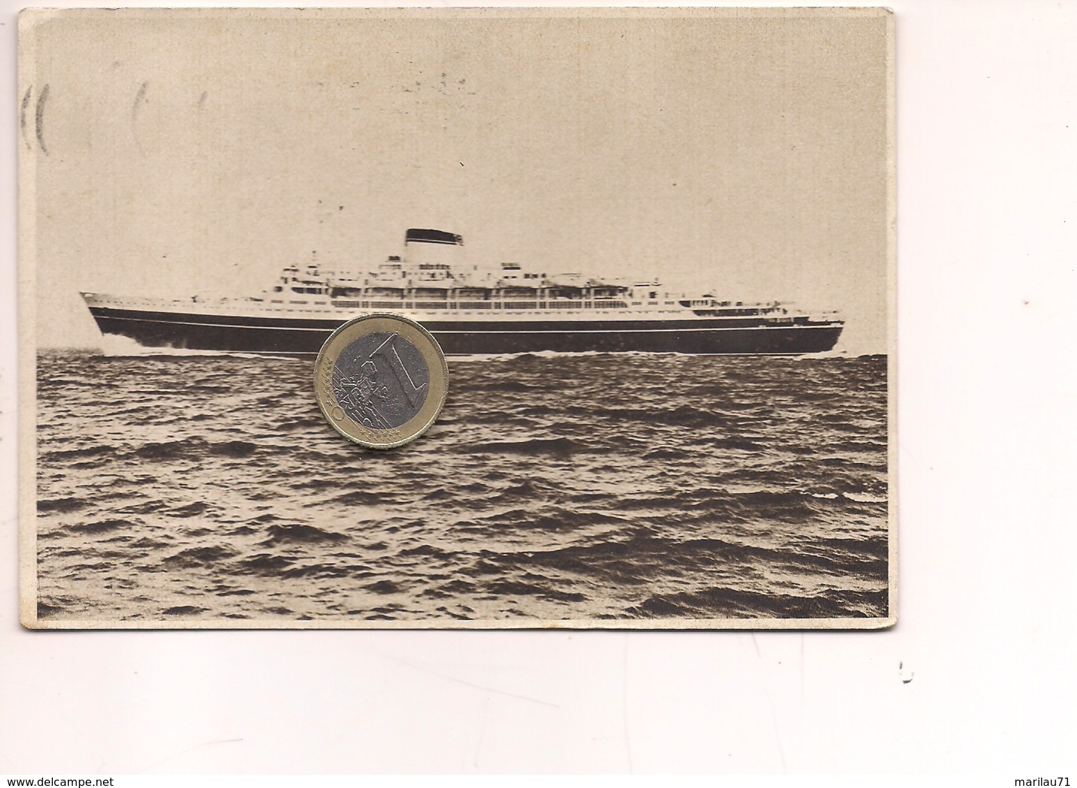 M8460 NAVI TURBONAVE CRISTOFORO COLOMBO 1961 VIAGGIATA - Koopvaardij