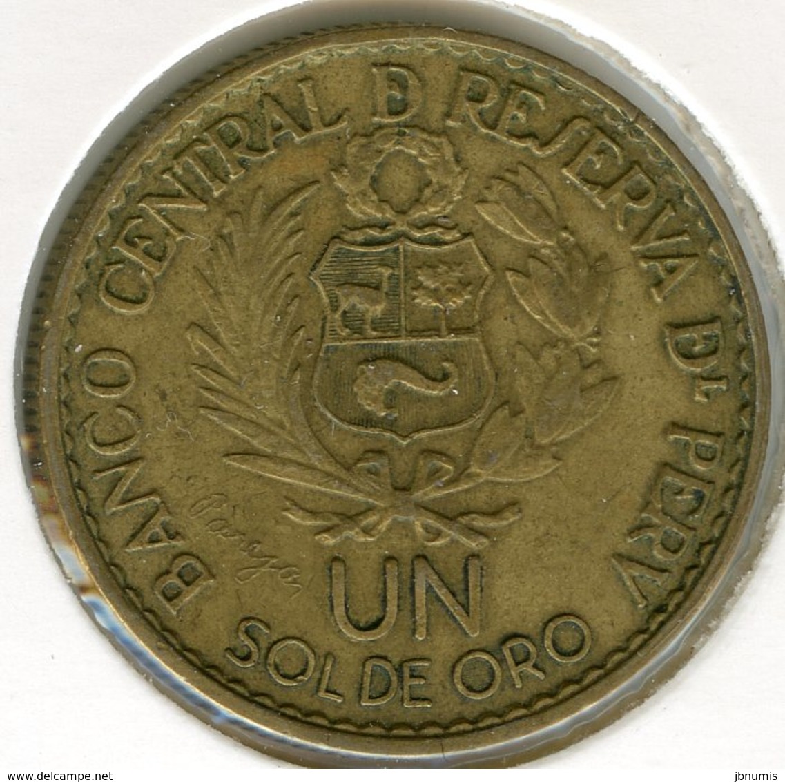 Pérou Peru 1 Sol 1965 400 Ans De La Monnaie De Lima KM 240 - Pérou