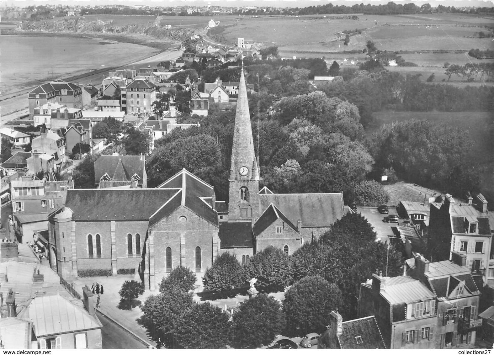 50-SAINT-PAIR-SUR-MER- L'EGLISE VUE DU CIEL - Saint Pair Sur Mer