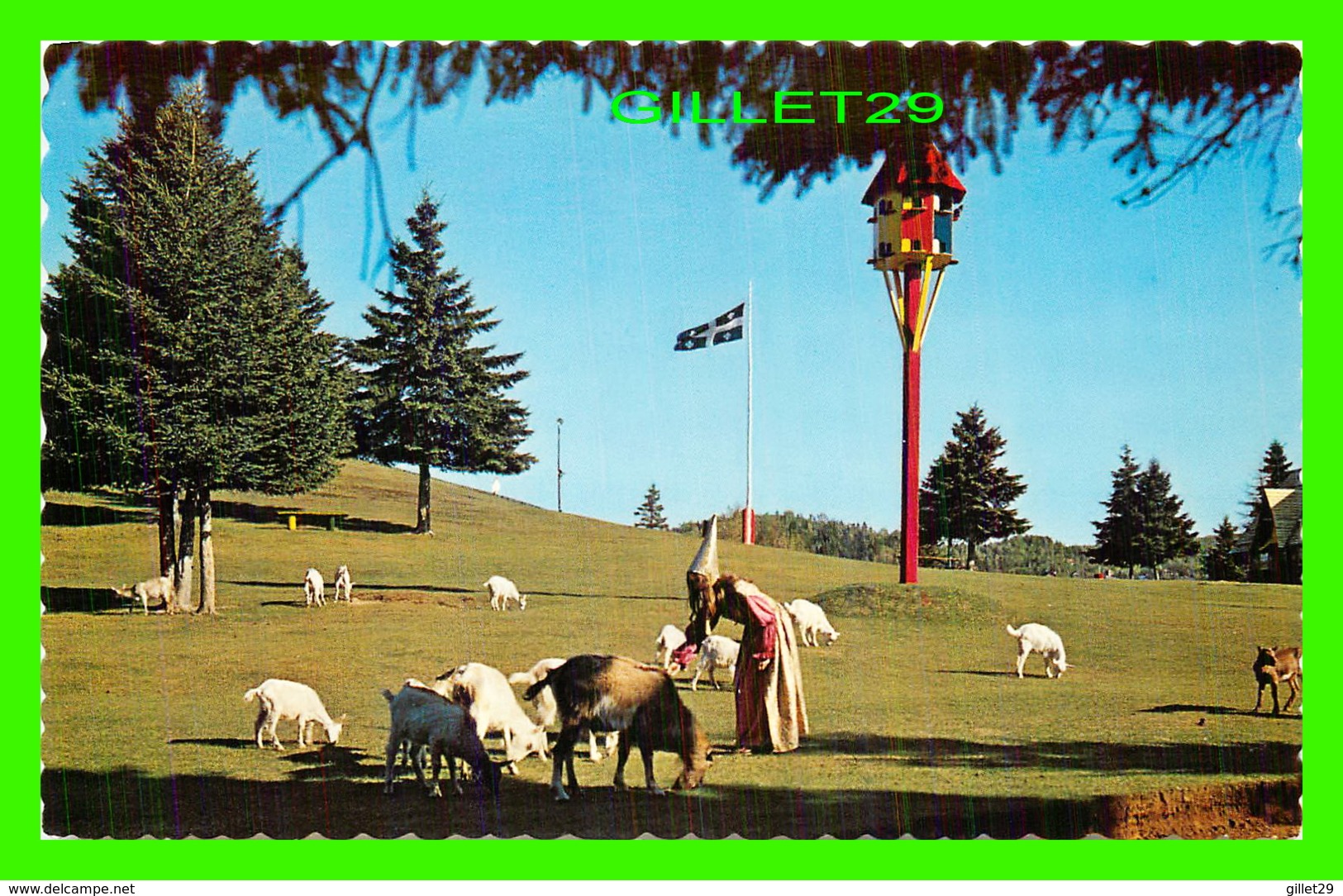 VAL-DAVID, QUÉBEC - VILLAGE DU PÈRE NOEL - LA FÉE ET LE TROUPEAU - LUCIEN BONNET - - Autres & Non Classés