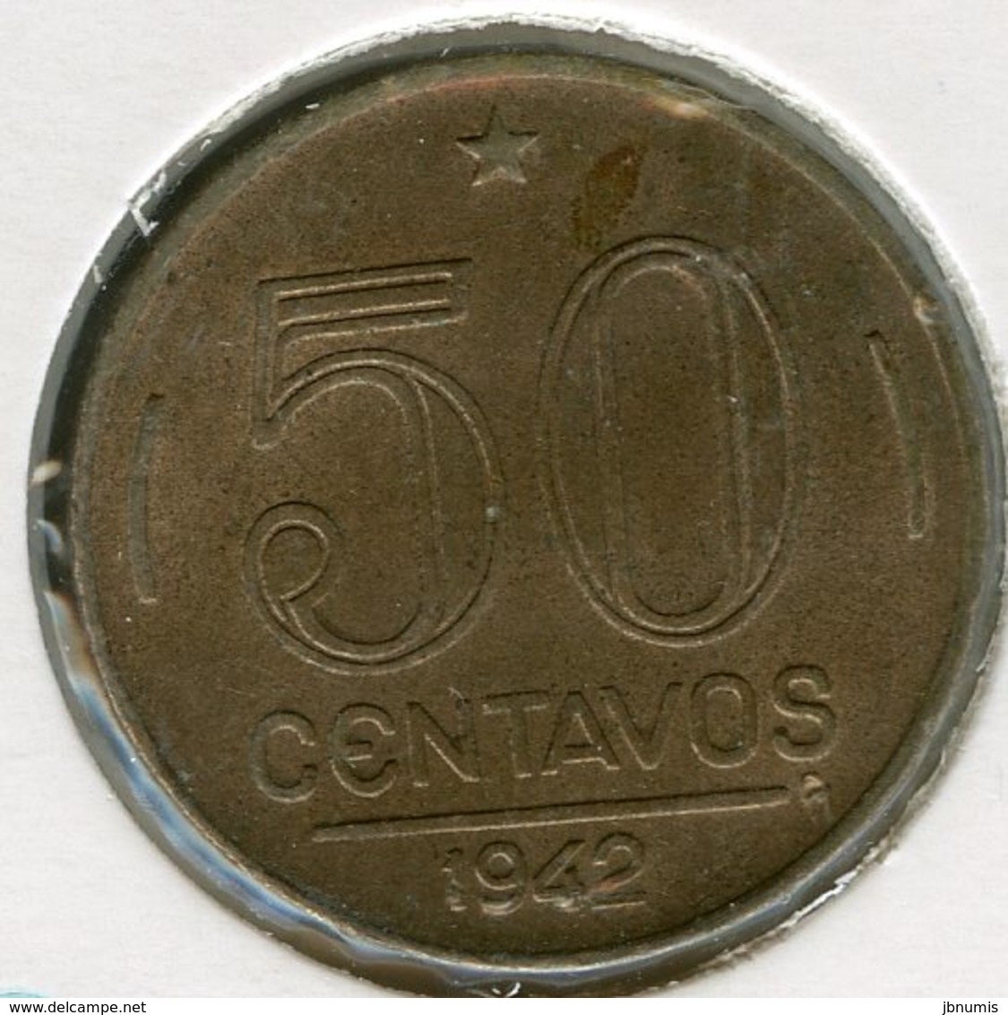 Brésil Brazil 50 Centavos 1942 KM 557 - Brazil